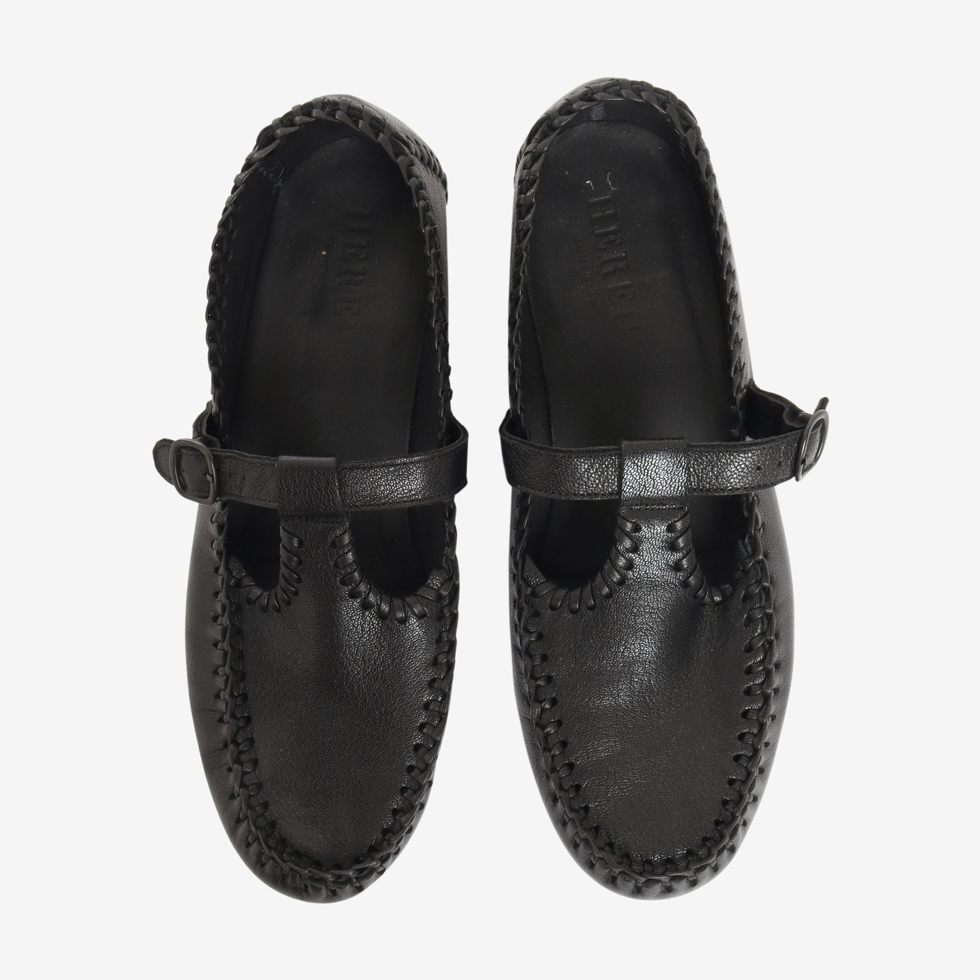 Alcover Supple Shiny T Bar Loafers