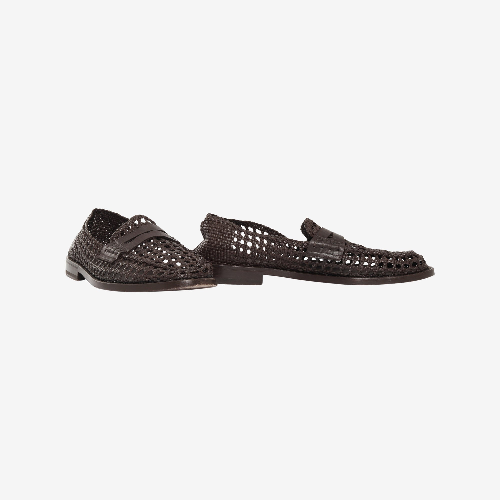 Fornasin Woven Leather Loafers