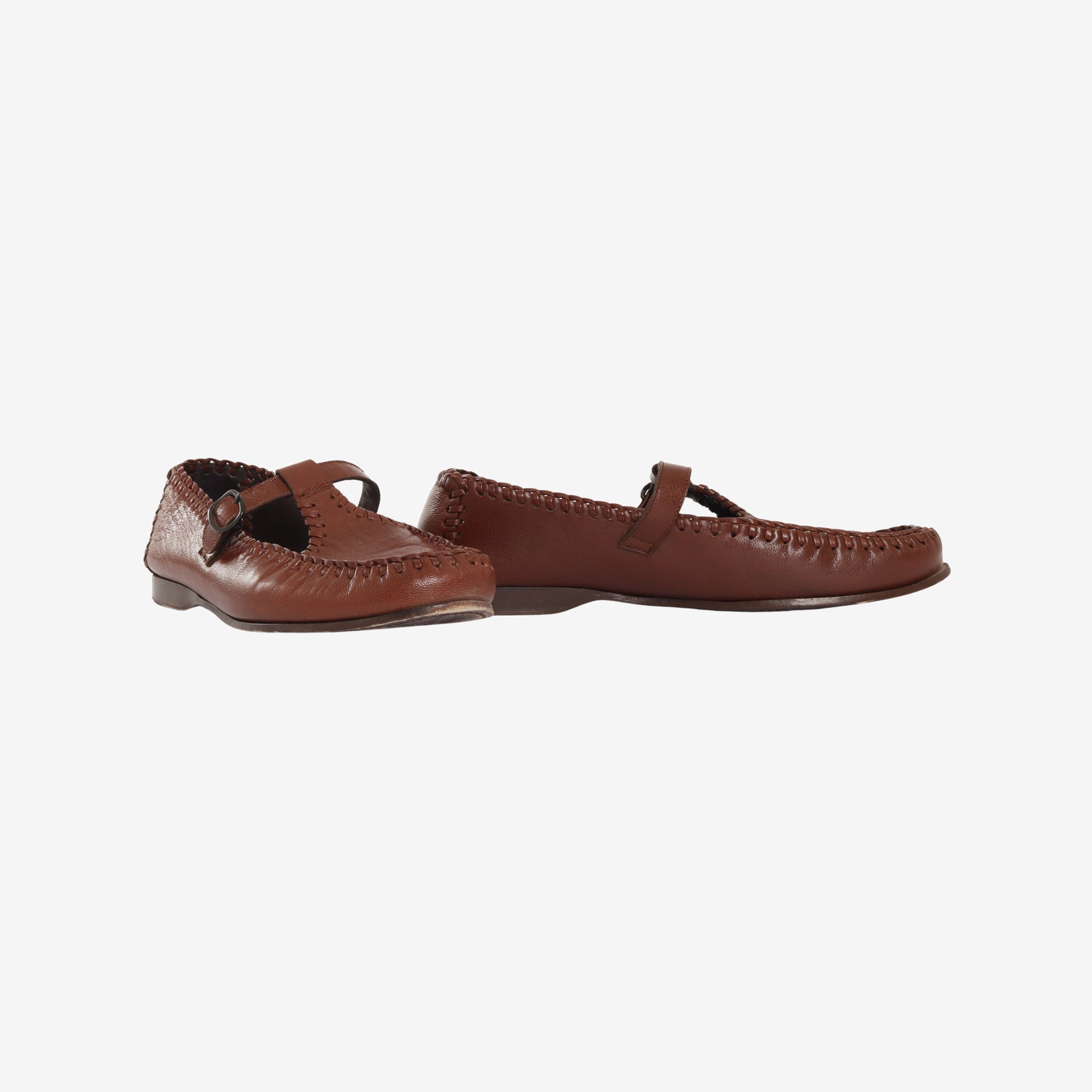 Alcover Supple Shiny T Bar Loafers