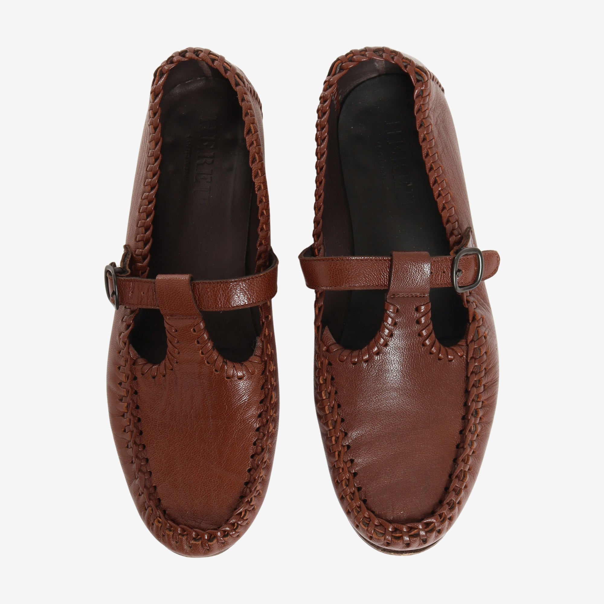 Alcover Supple Shiny T Bar Loafers