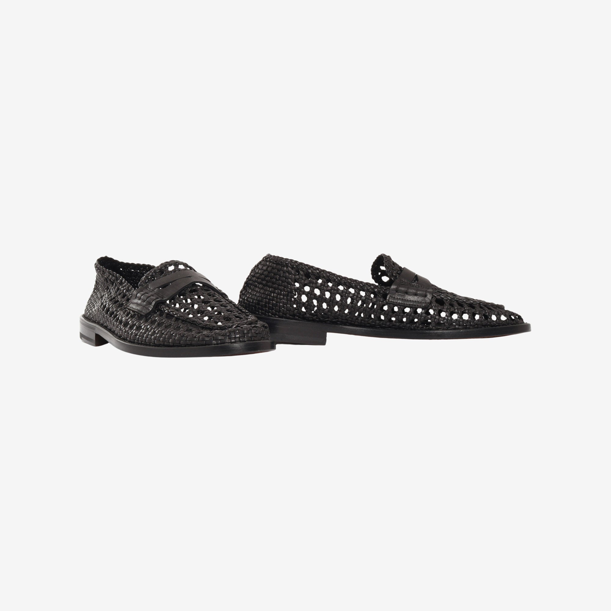 Fornasin Woven Leather Loafers
