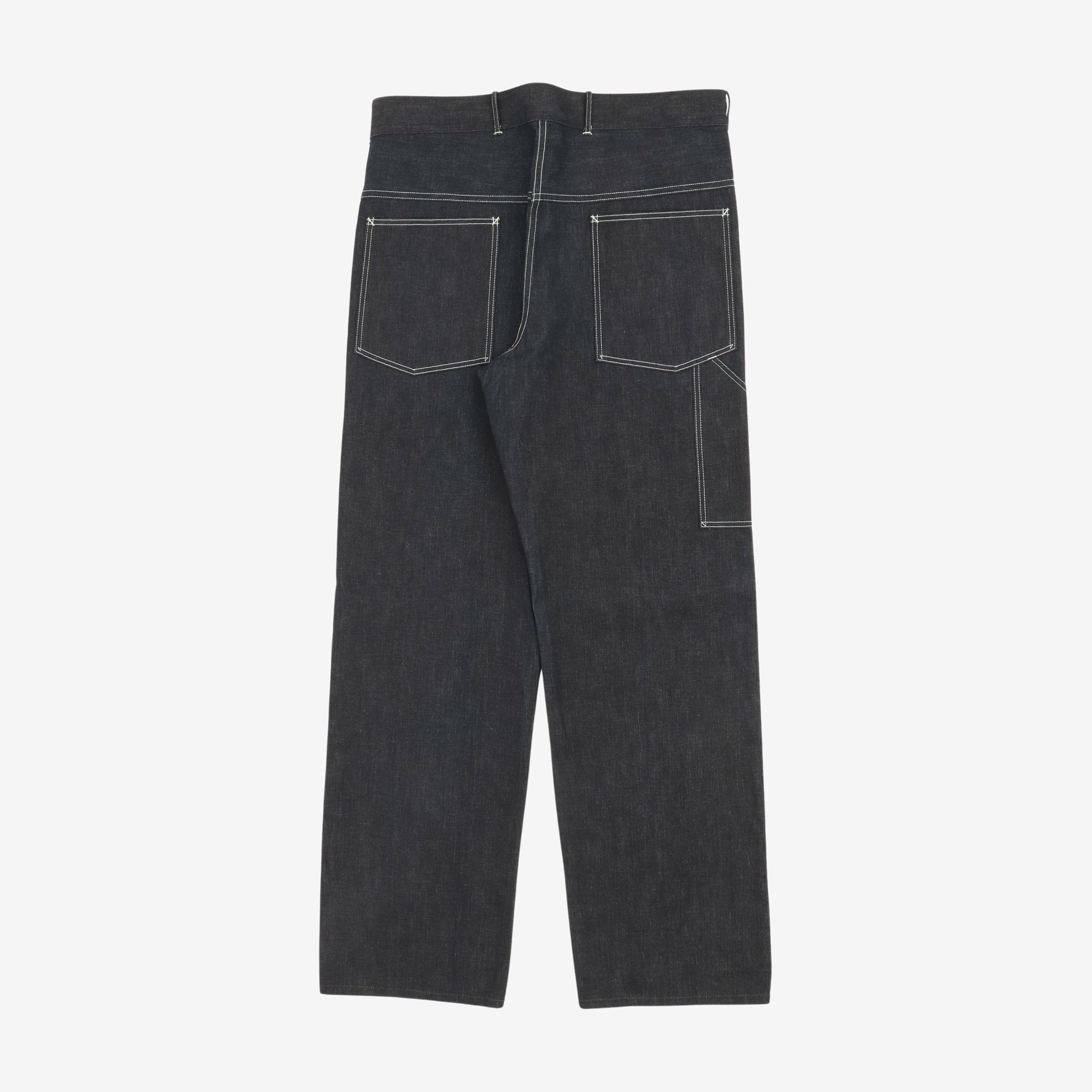 WWII Denim Work Trousers (40W X 37) Raw - Will Shrink