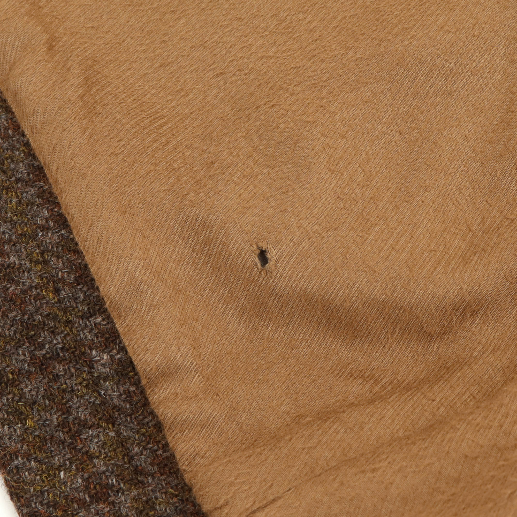 Wool Check Overcoat