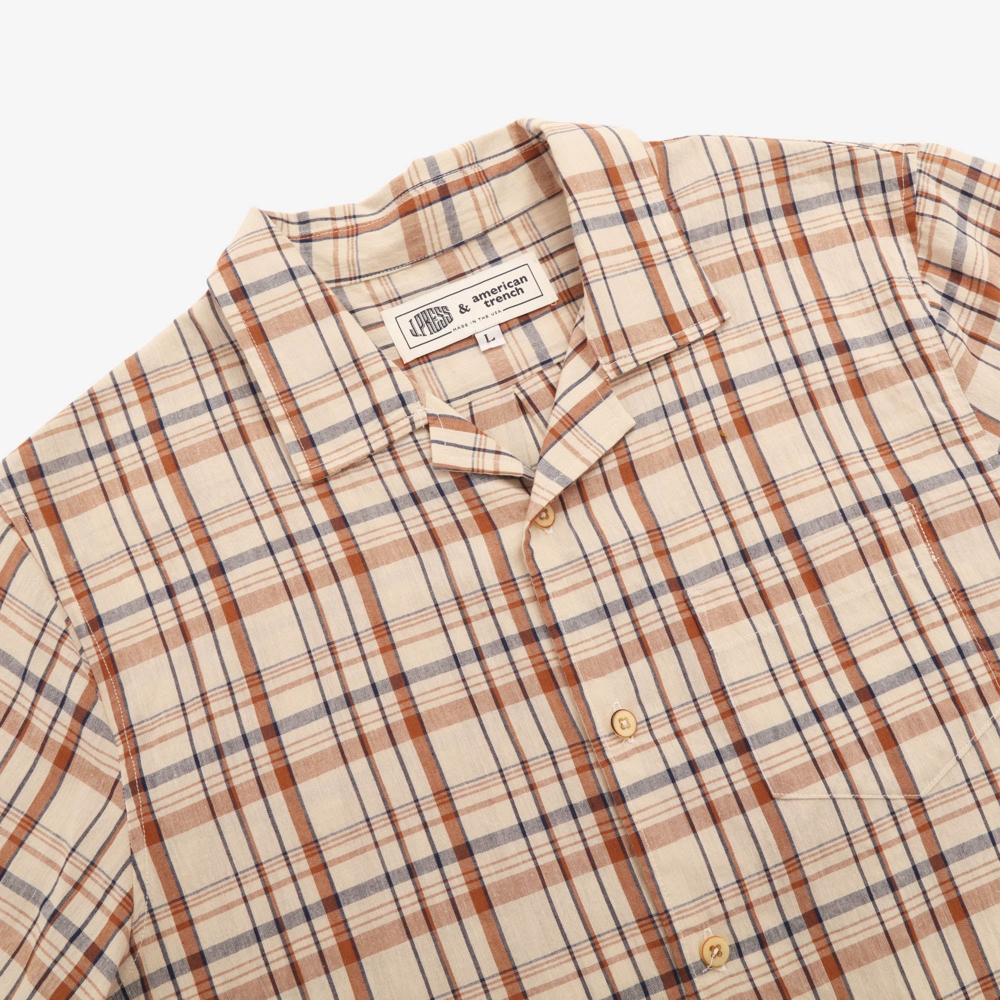 American Trench Madras Camp Shirt