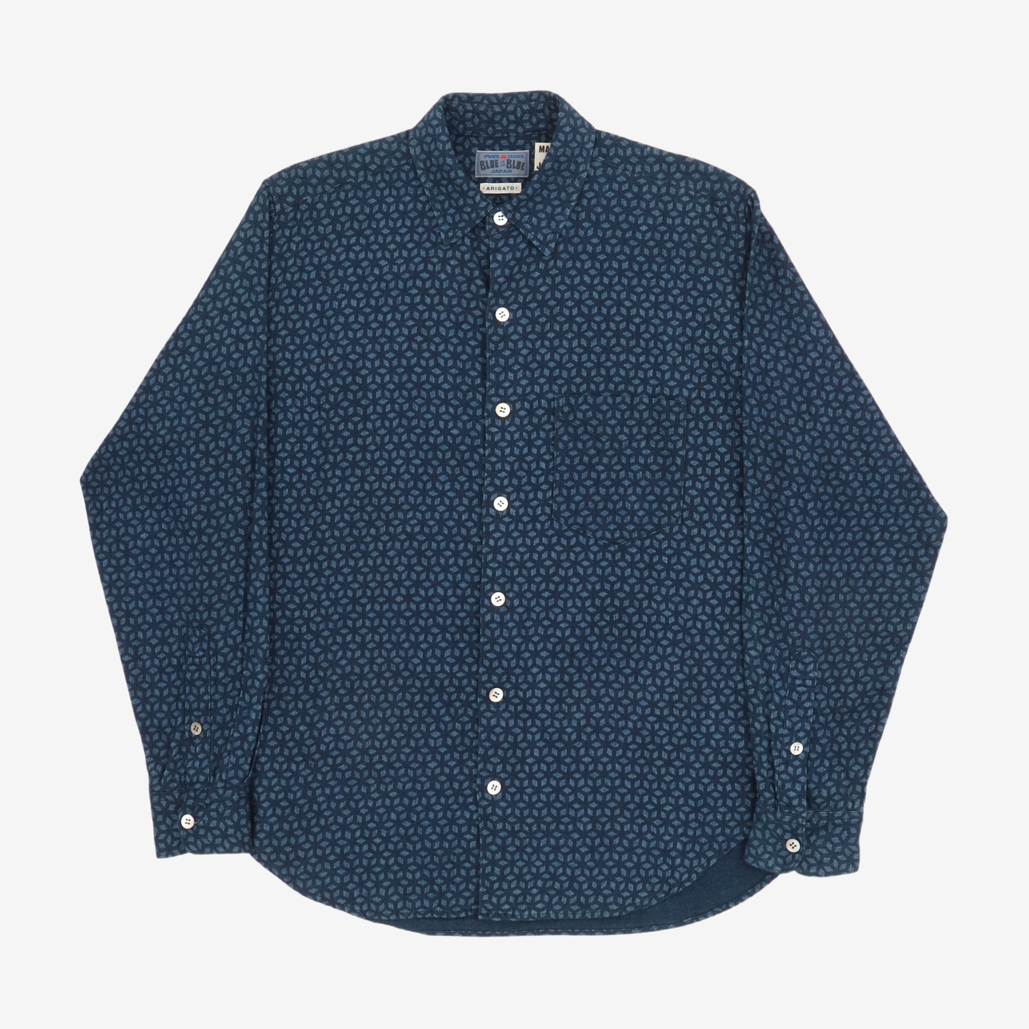 Indigo Patterned Shirt