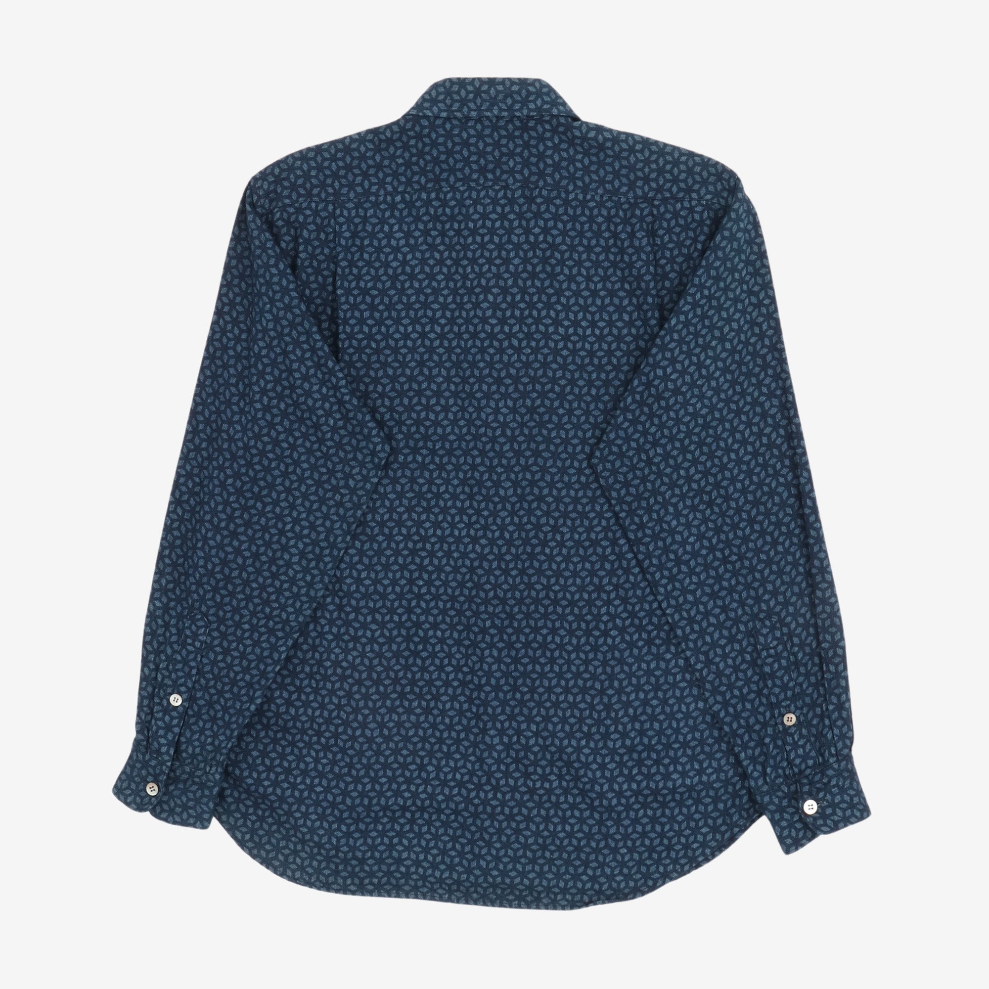 Indigo Patterned Shirt