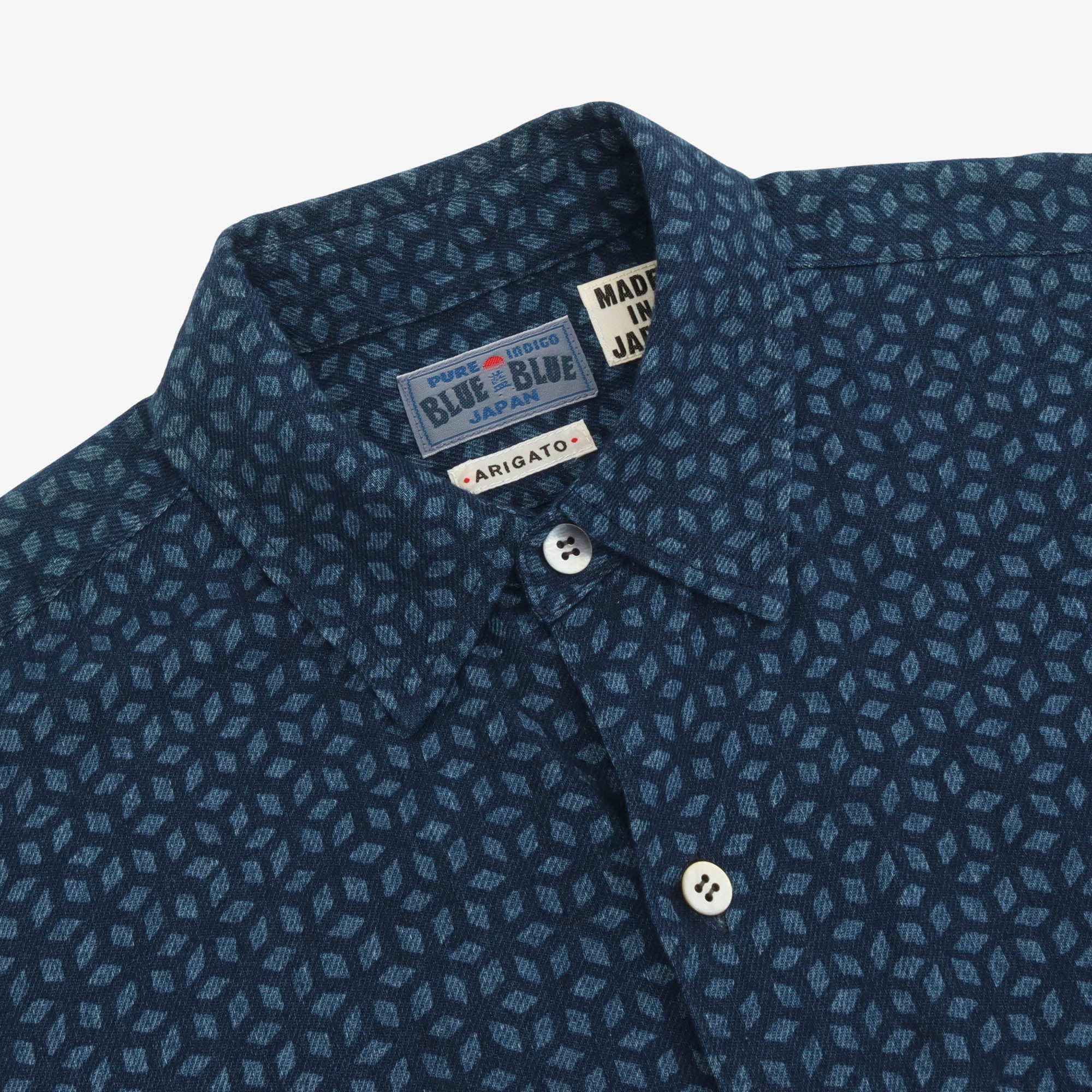 Indigo Patterned Shirt