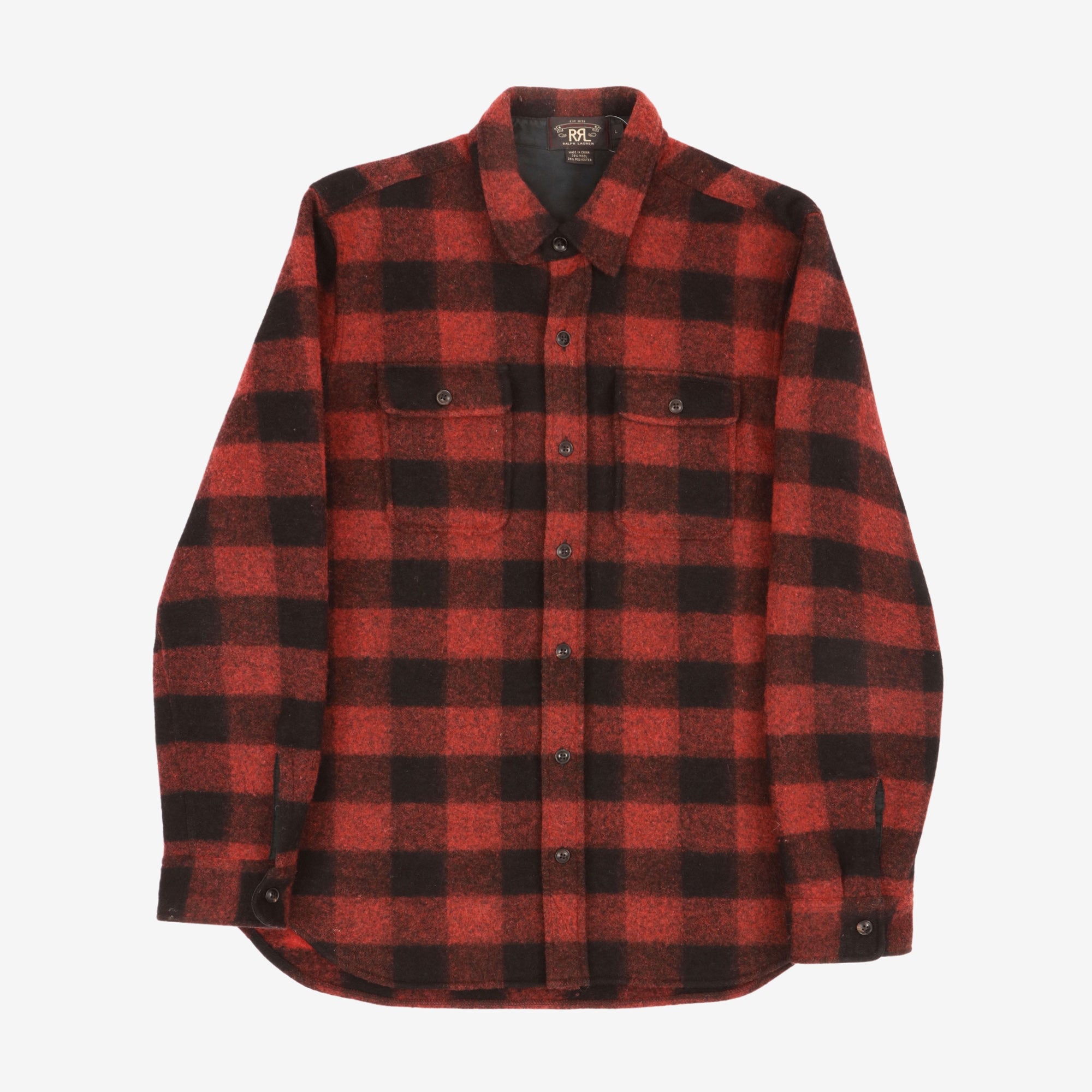 Plaid Flannel Wool Overshirt