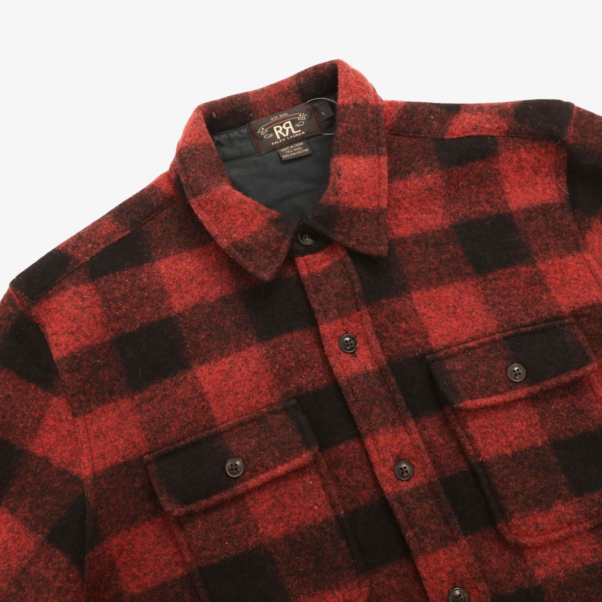 Plaid Flannel Wool Overshirt