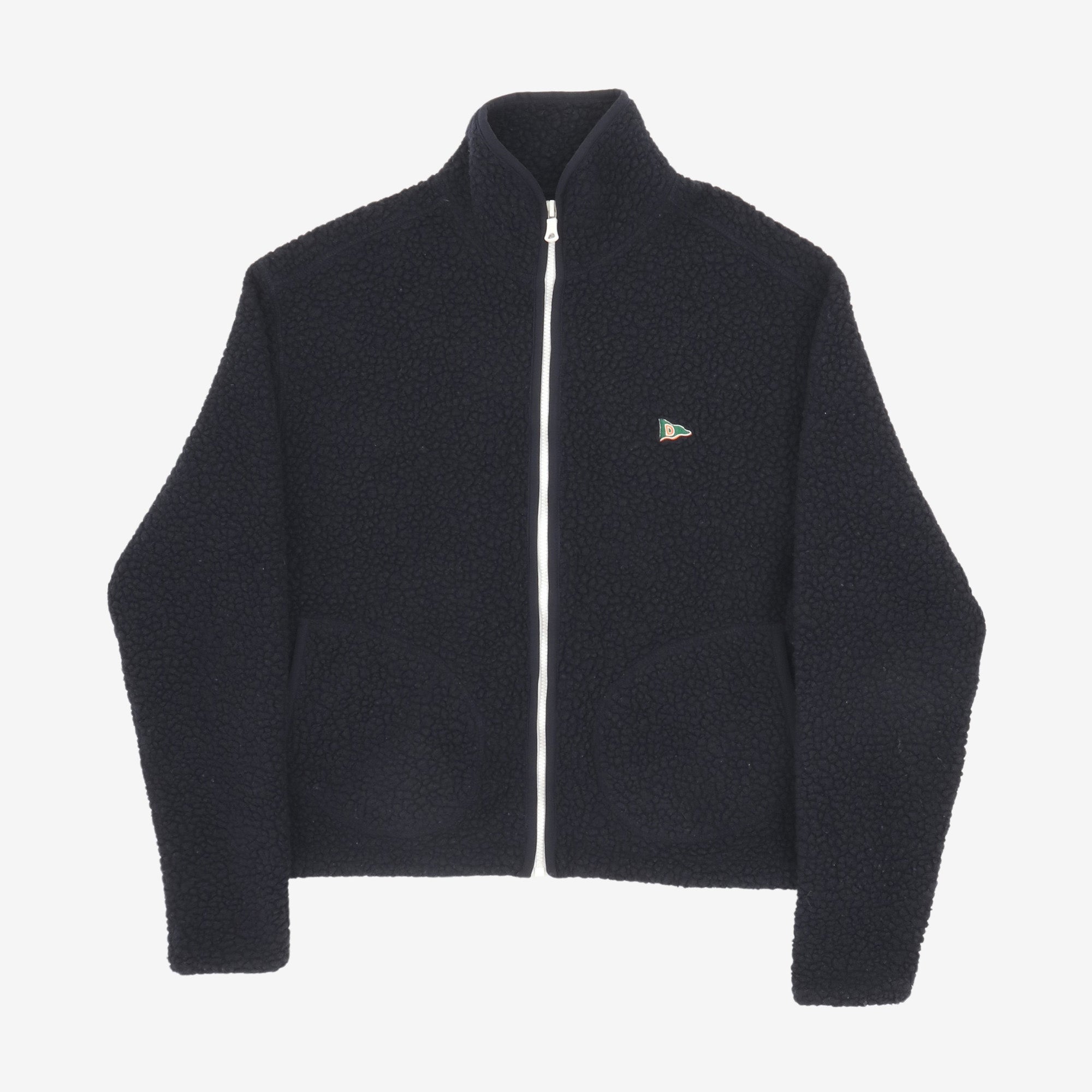 Boucle Wool Zip Fleece Jacket