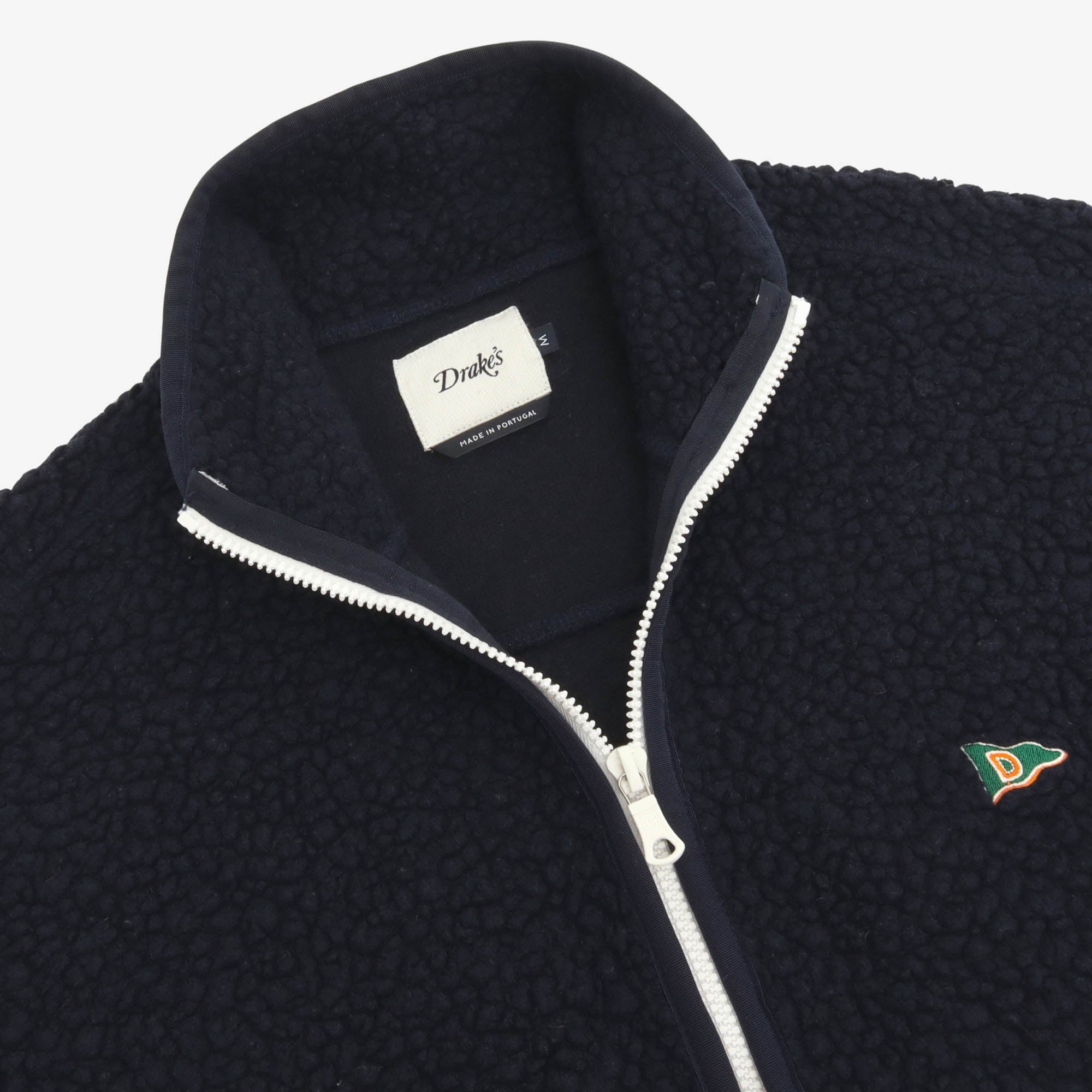 Boucle Wool Zip Fleece Jacket