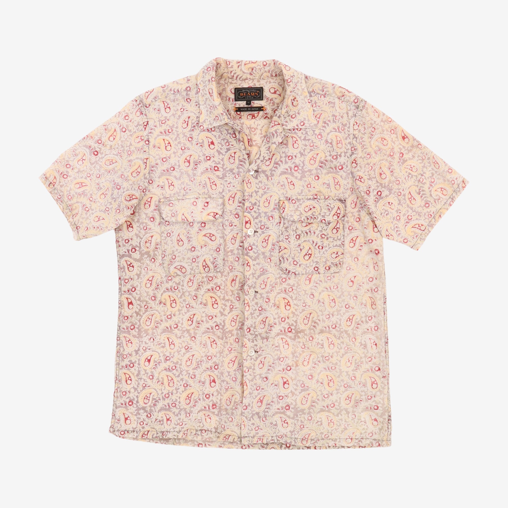 Paisley Open Collar Shirt