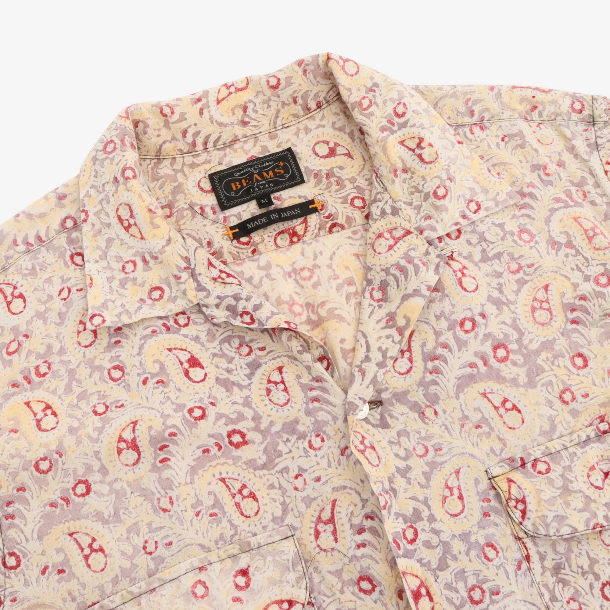 Paisley Open Collar Shirt