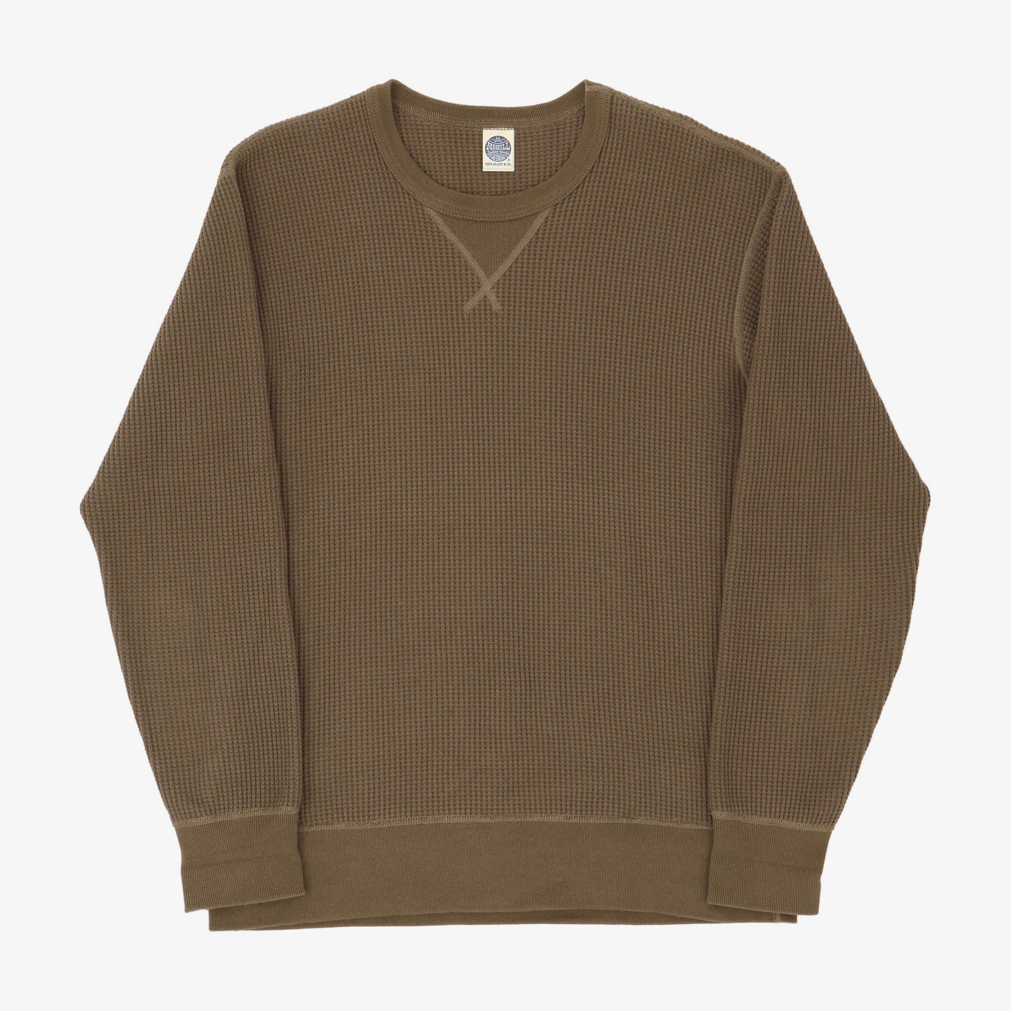 Big Waffle Thermal Sweatshirt