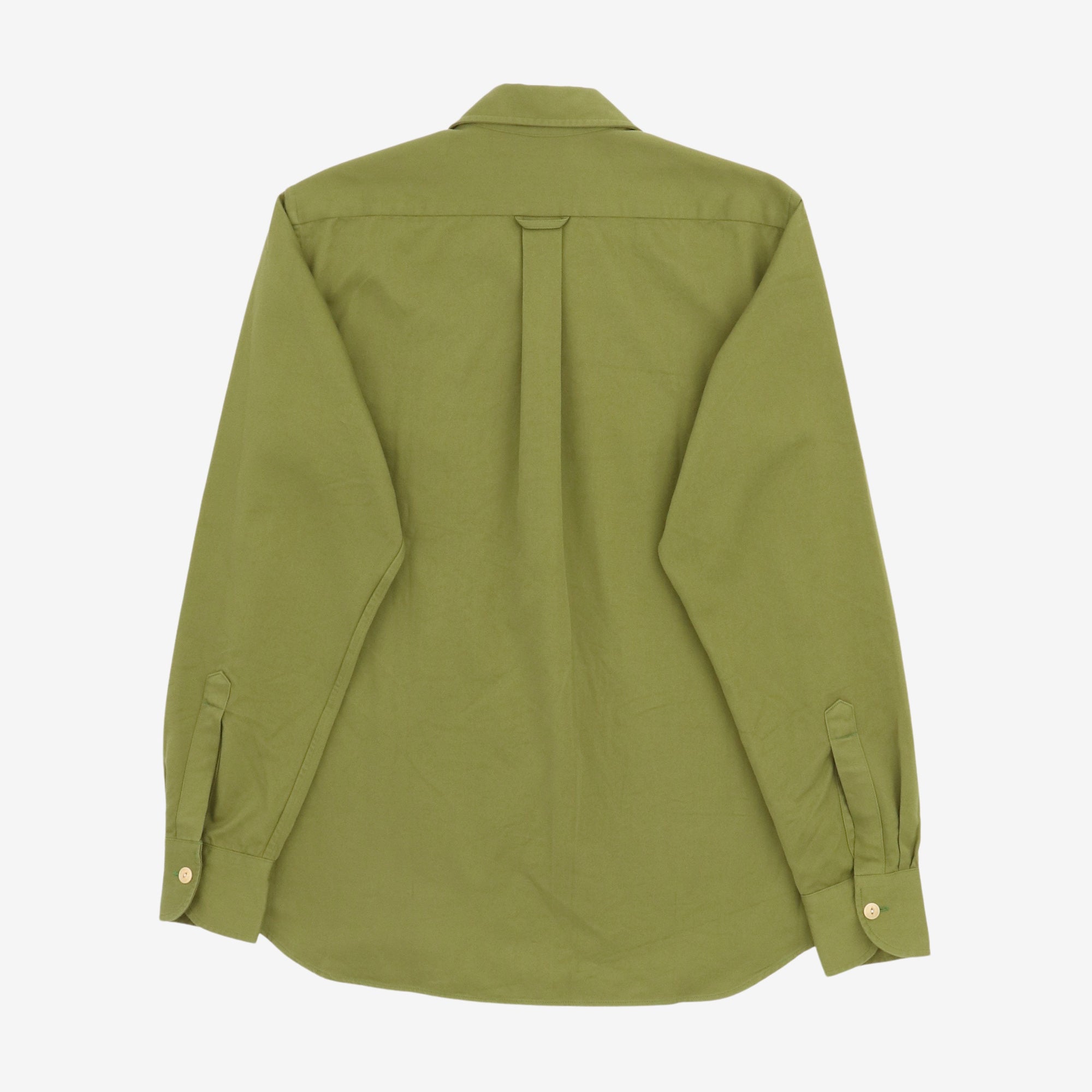 Brushed Twill Camp Collar Shirt