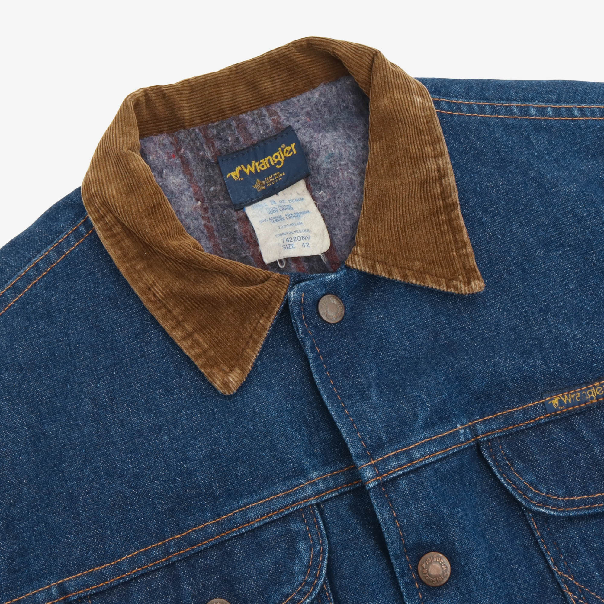 Vintage 80s Blanket Lined Denim Jacket (USA)