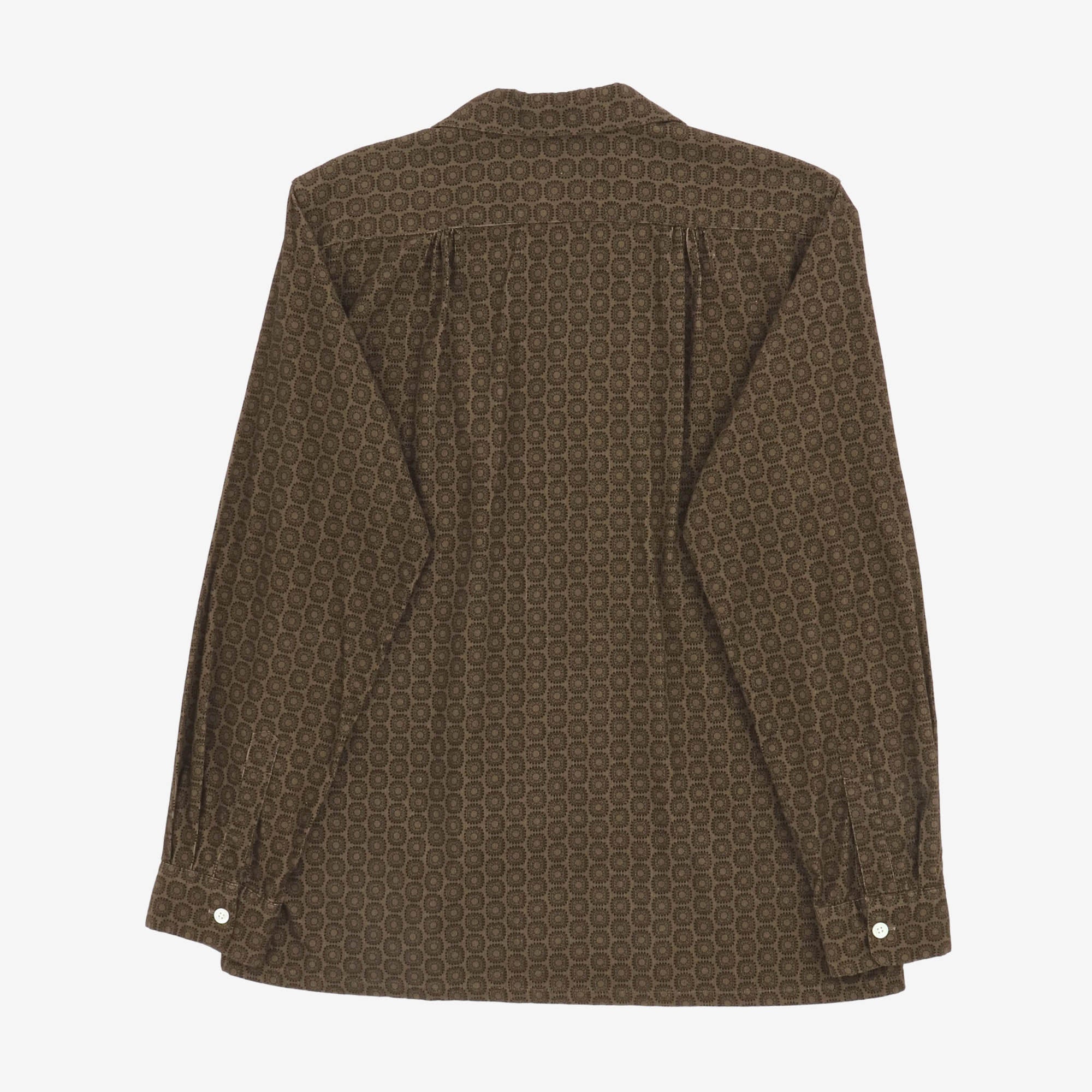 Corduroy Open Collar Shirt