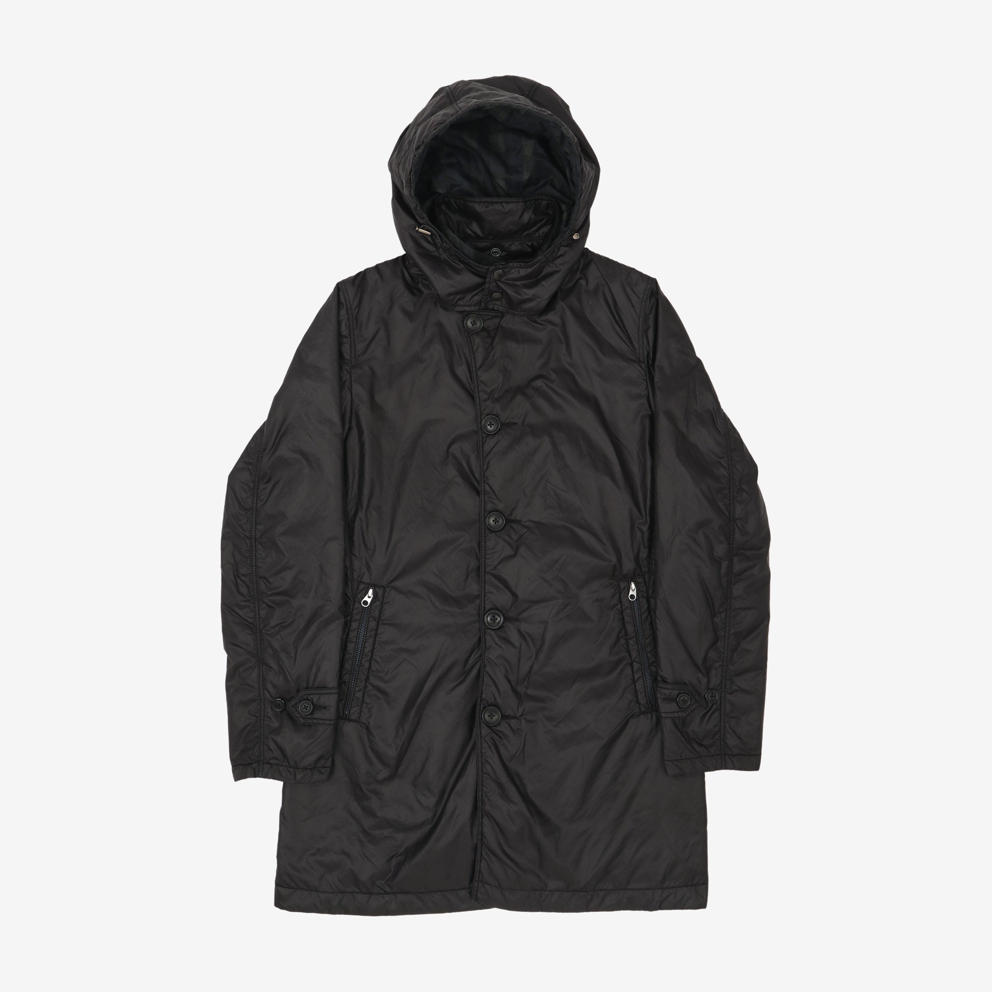 Purple Label Padded Overcoat + Detachable Hood