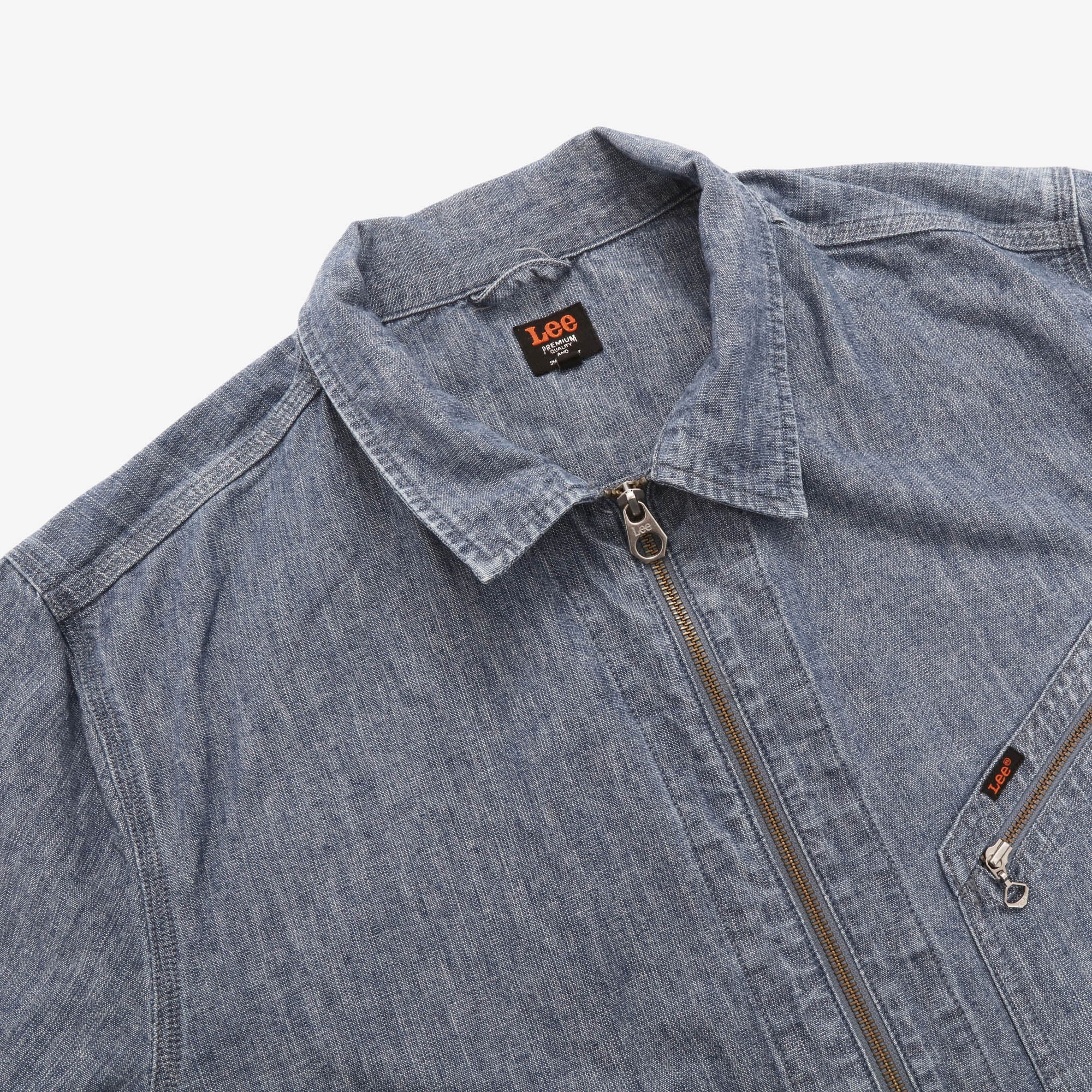 191J Chambray Zip Jacket