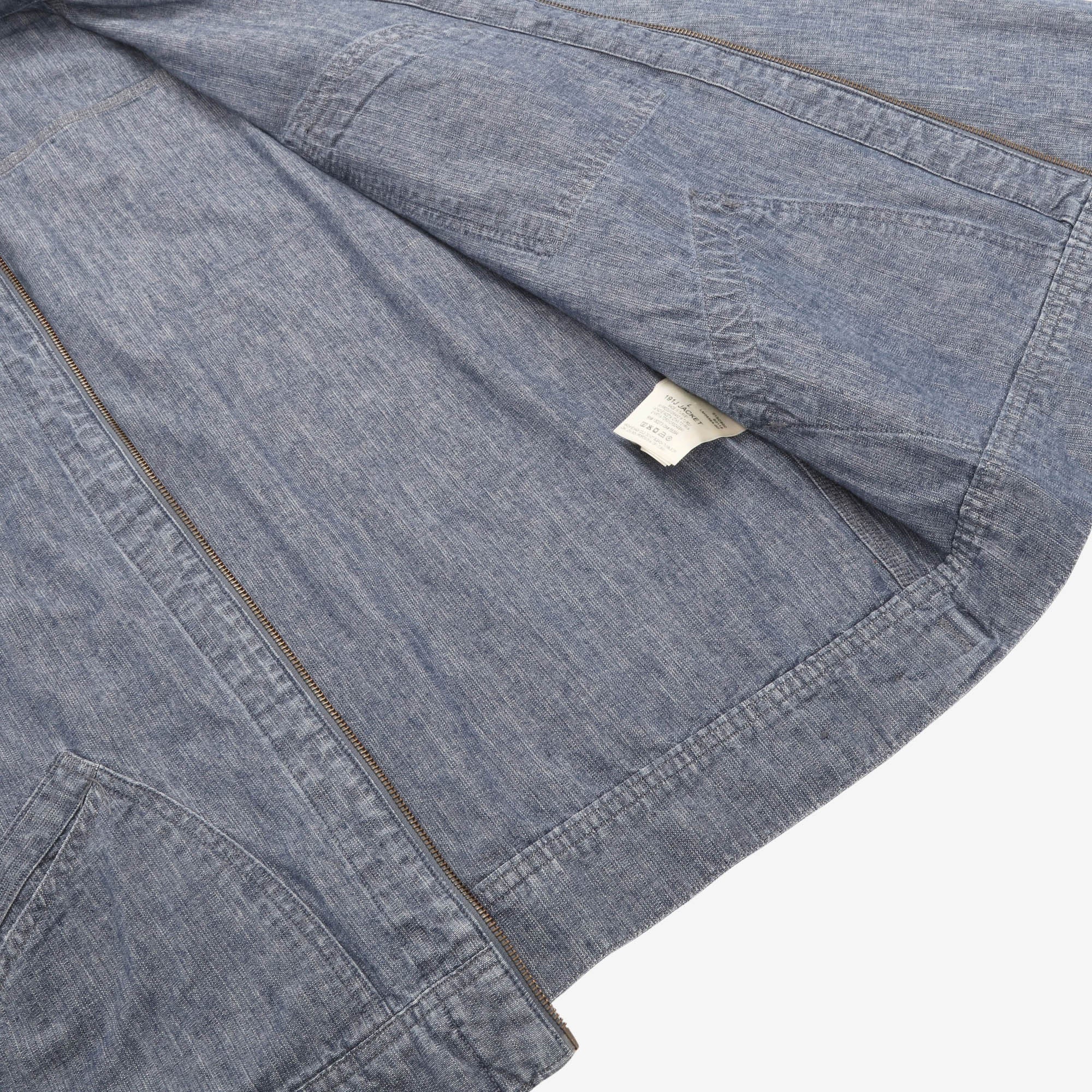 191J Chambray Zip Jacket