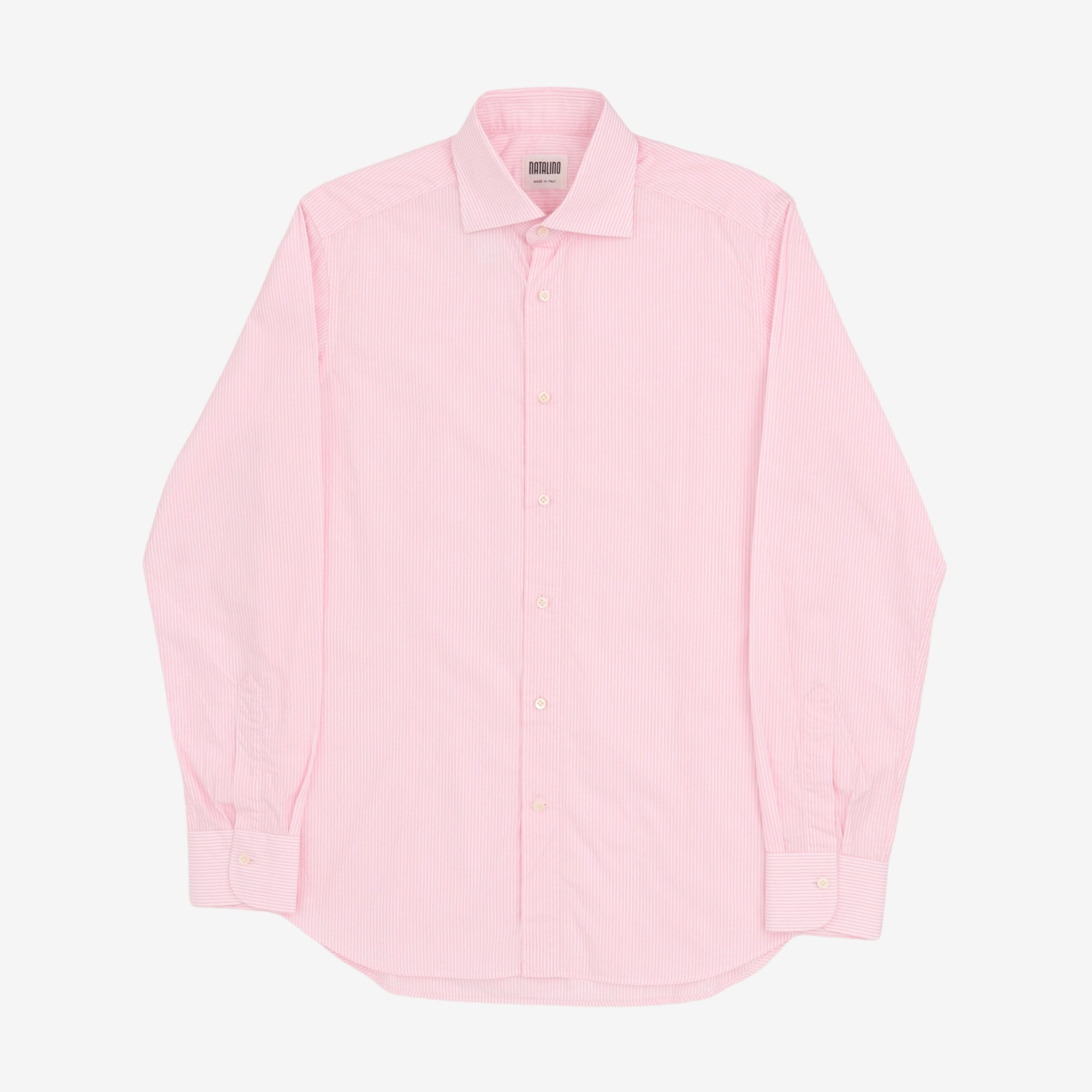 Spread Collar Bengal Stripe Poplin Shirt