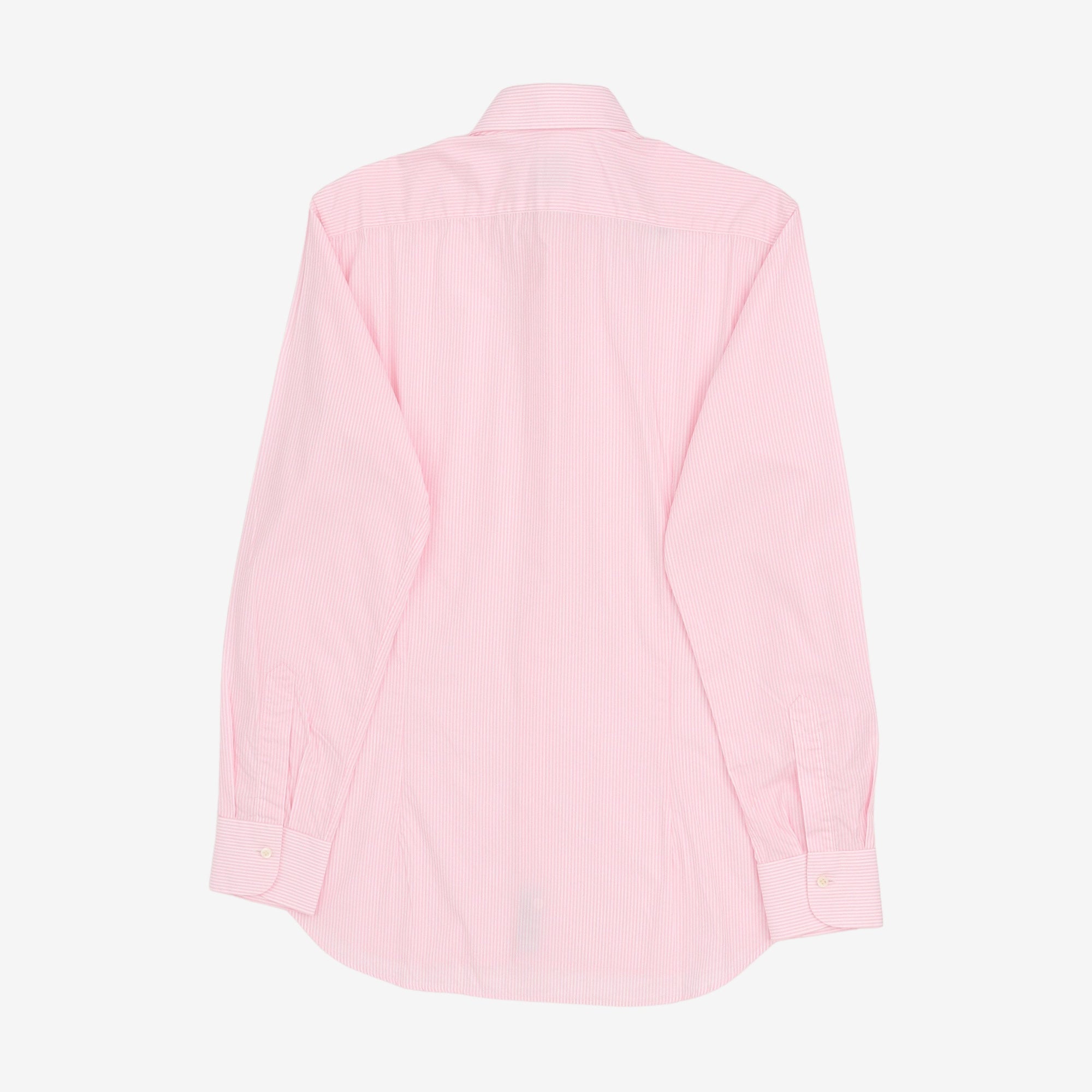 Spread Collar Bengal Stripe Poplin Shirt