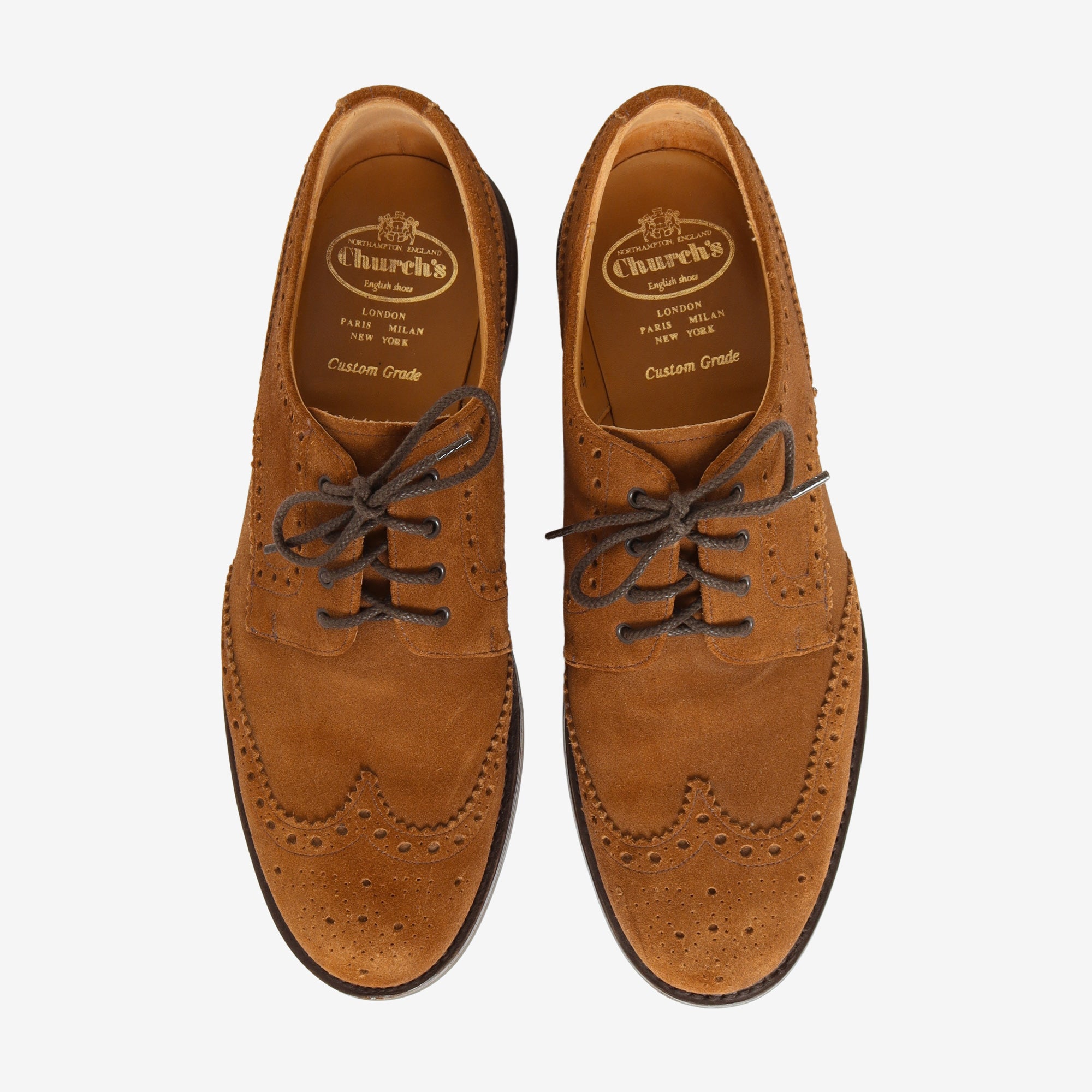Suede Derby Brogues + Trees