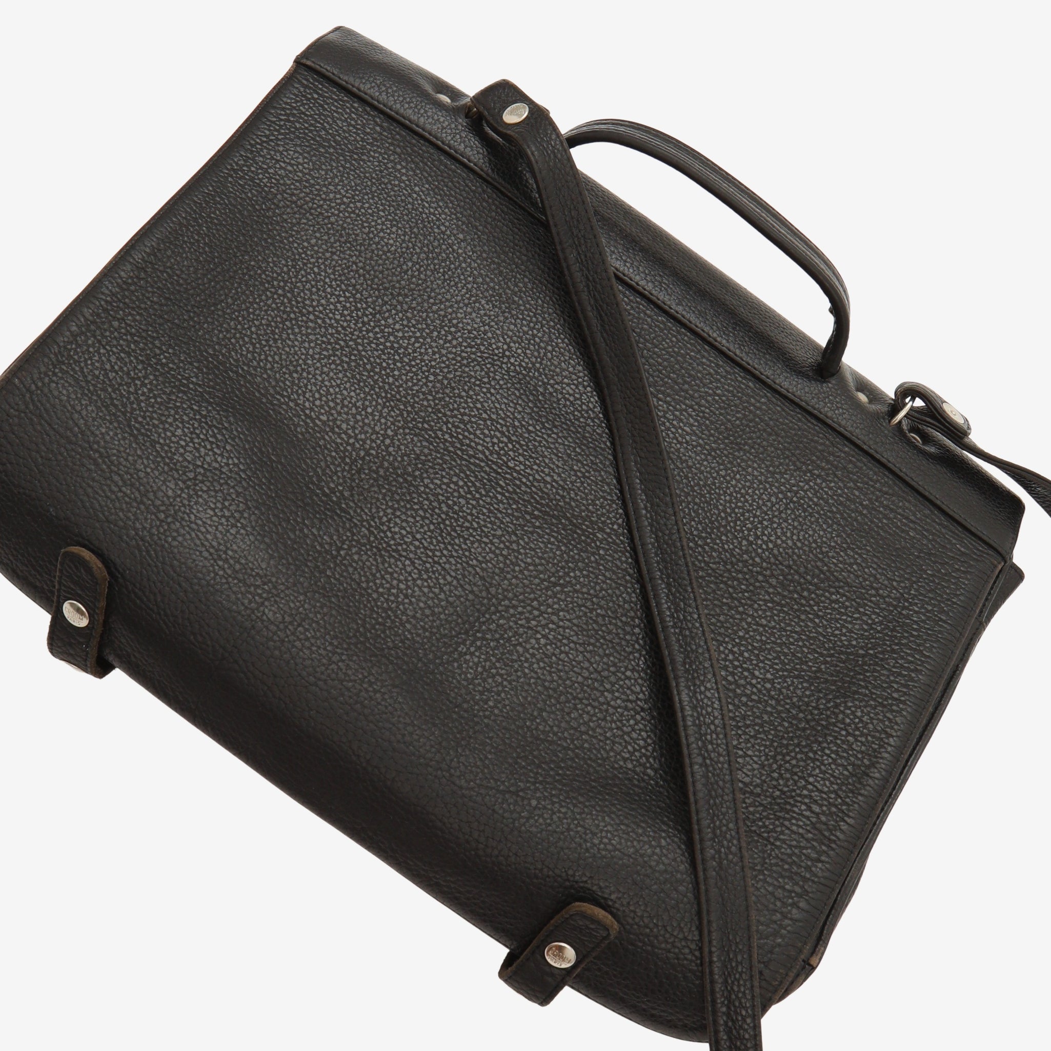 Grain Leather Briefcase + Strap