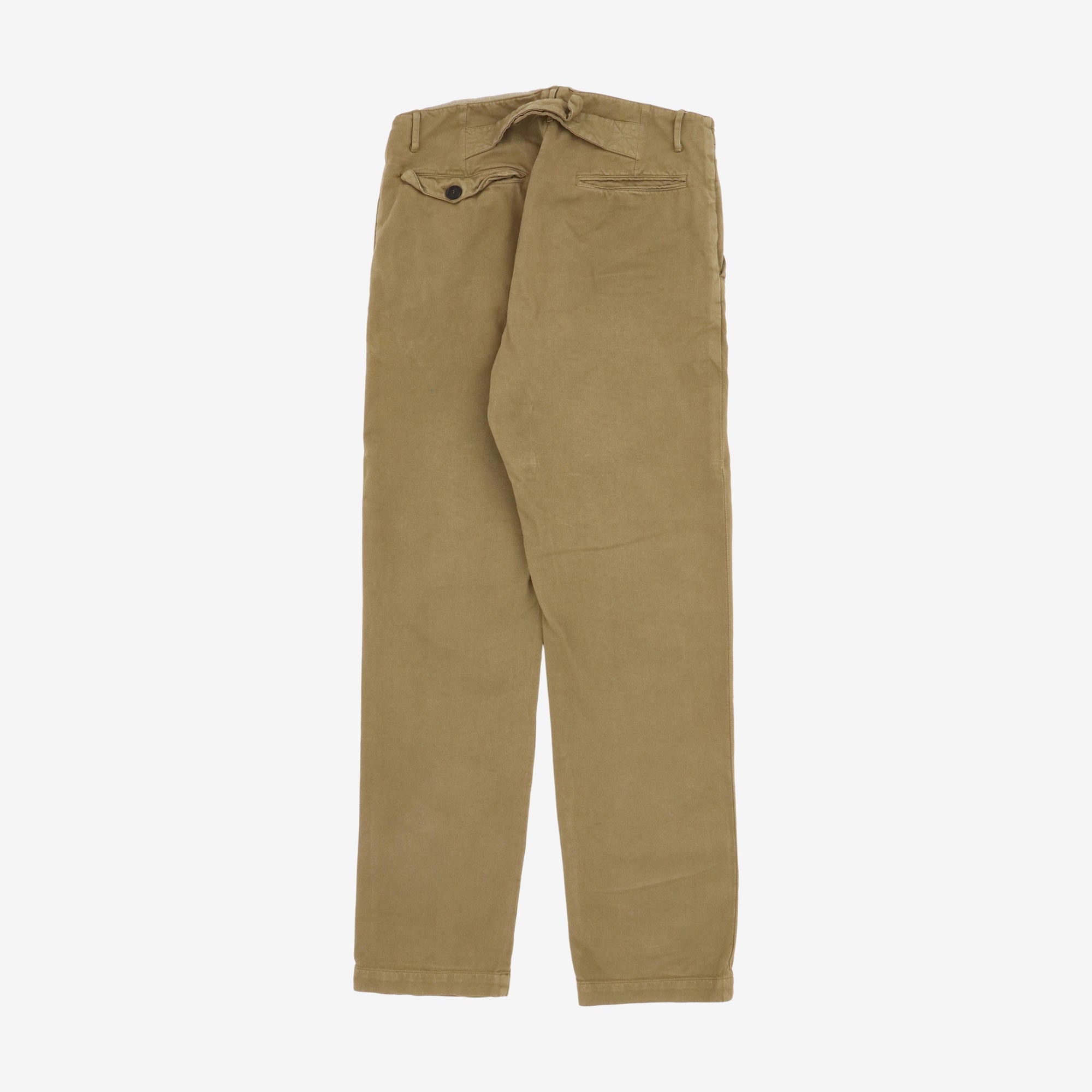 Flat Front Twill Chinos (33W X 32L)