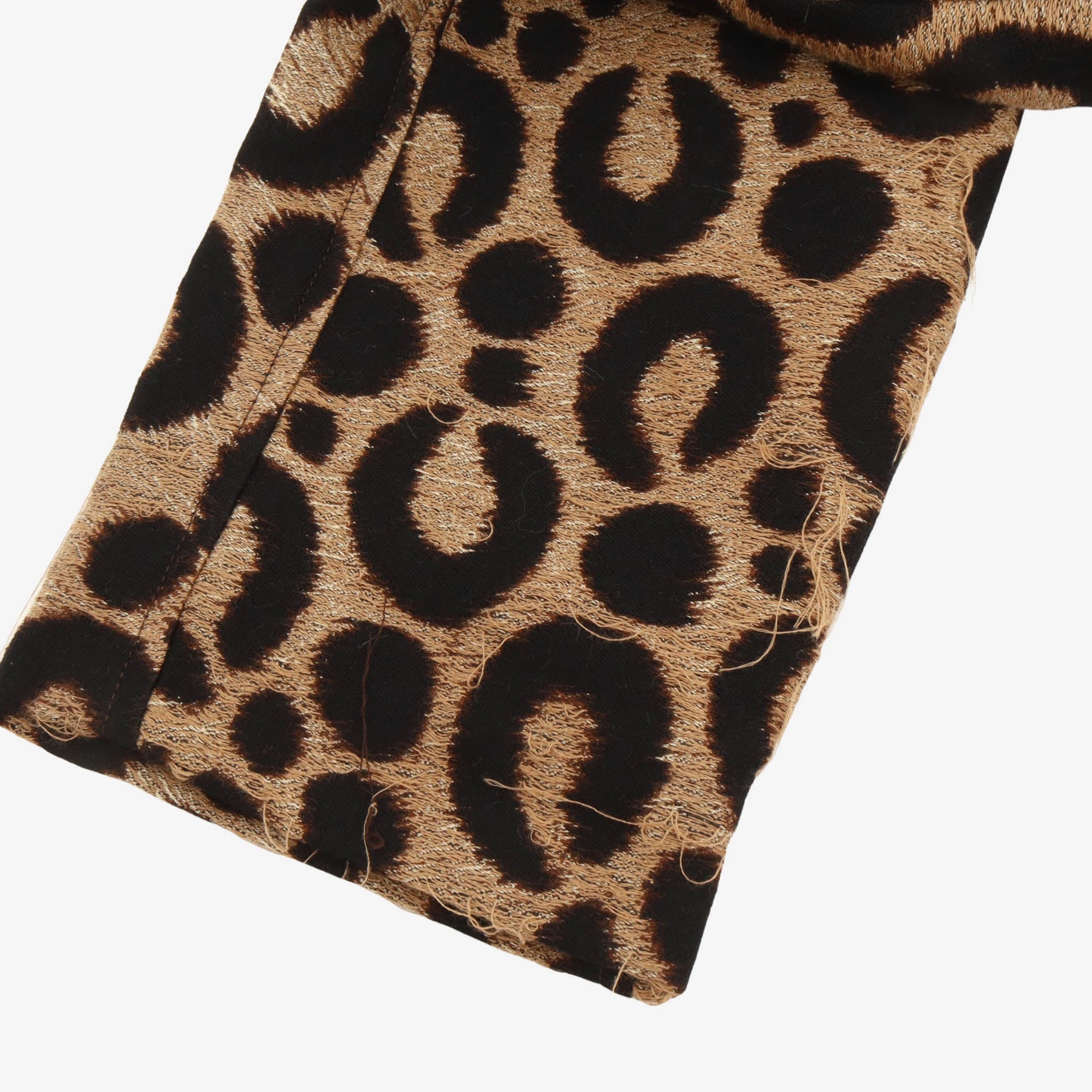 Leopard Jacquard Woven Overcoat
