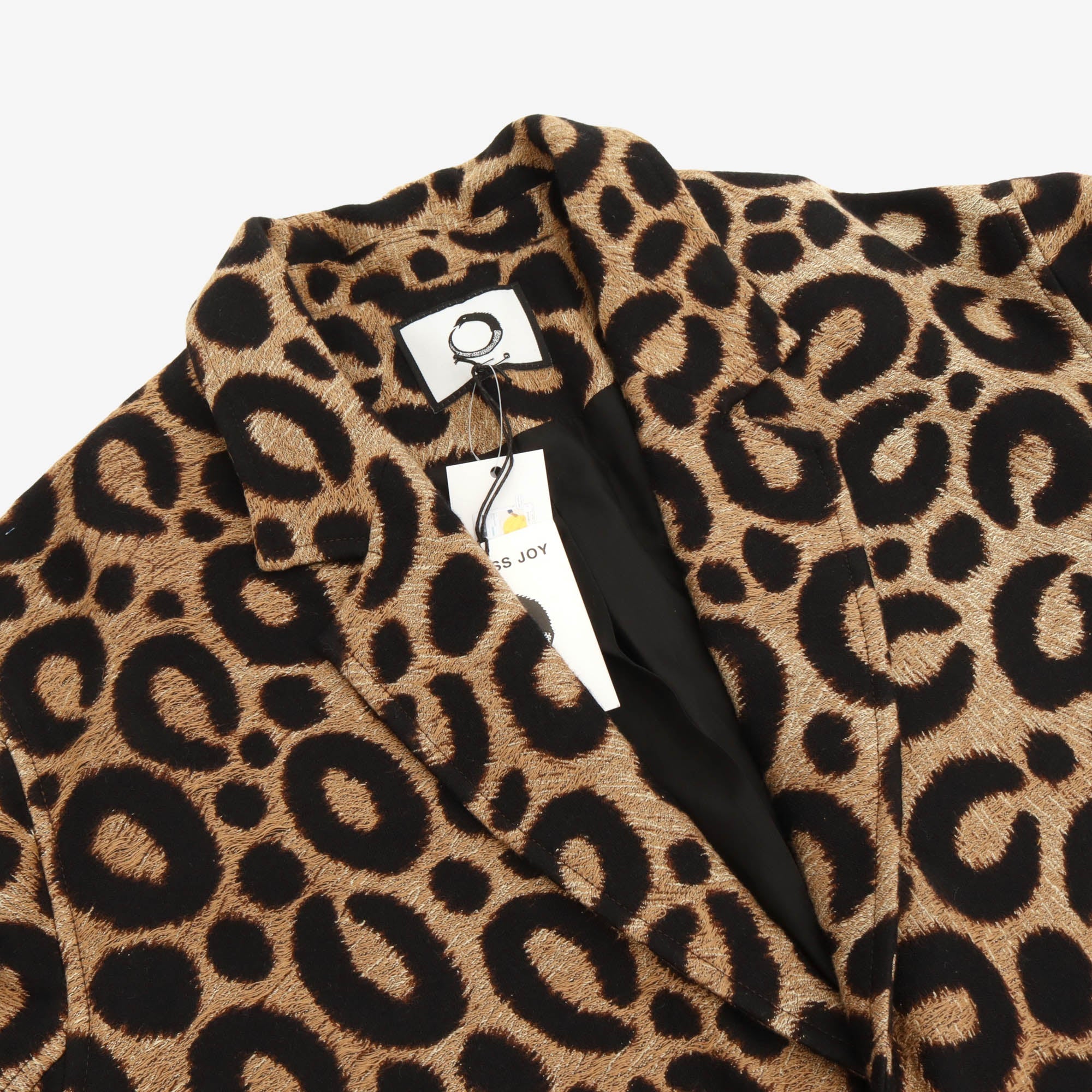 Leopard Jacquard Woven Overcoat