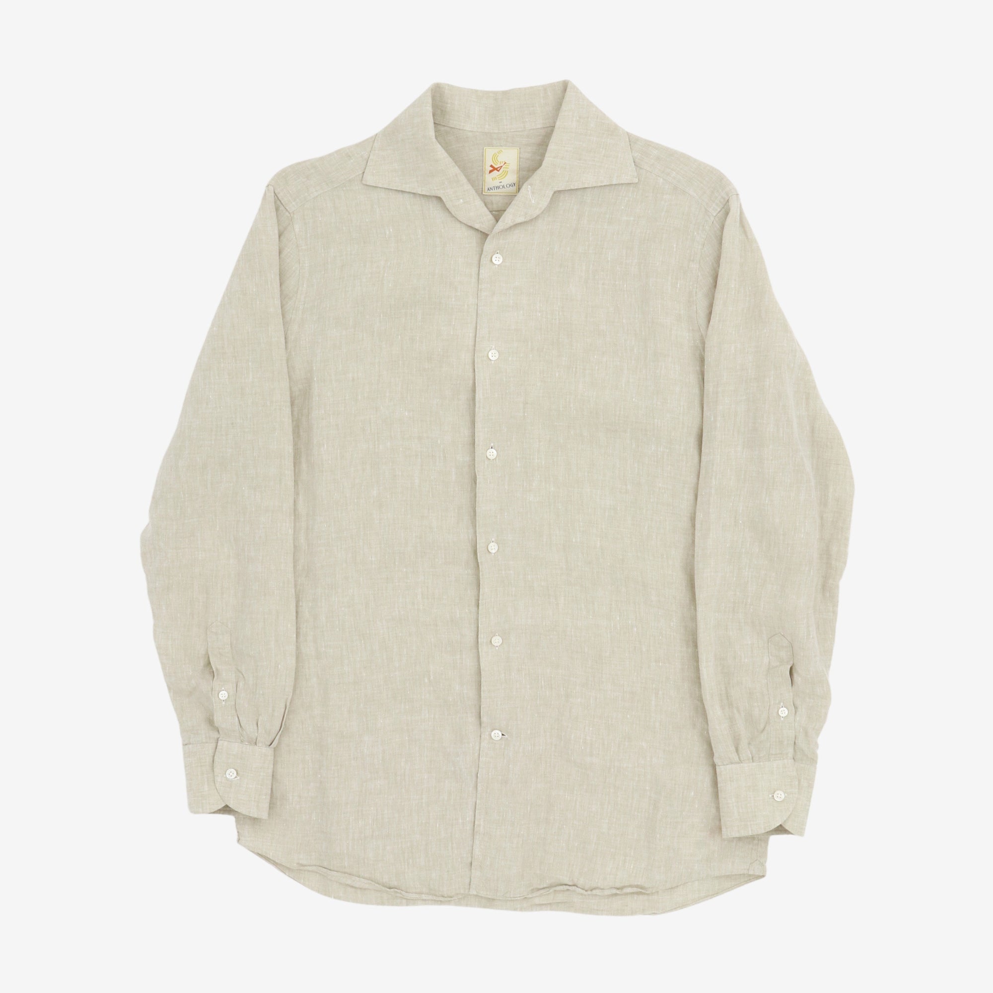 MTO One Piece Collar Linen Shirt