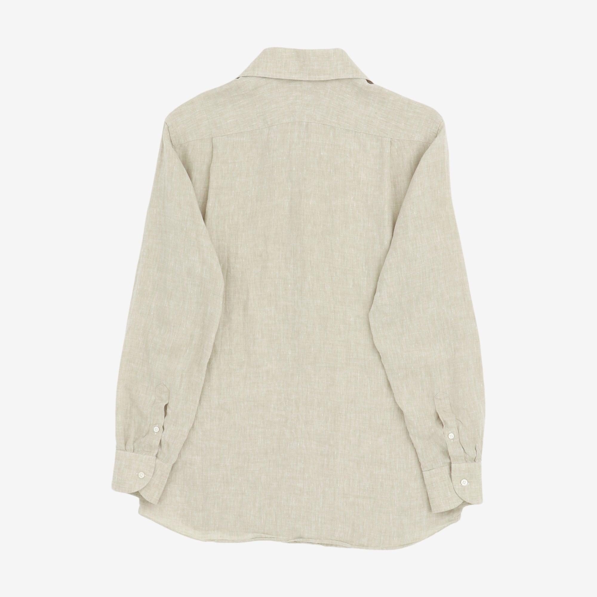 MTO One Piece Collar Linen Shirt