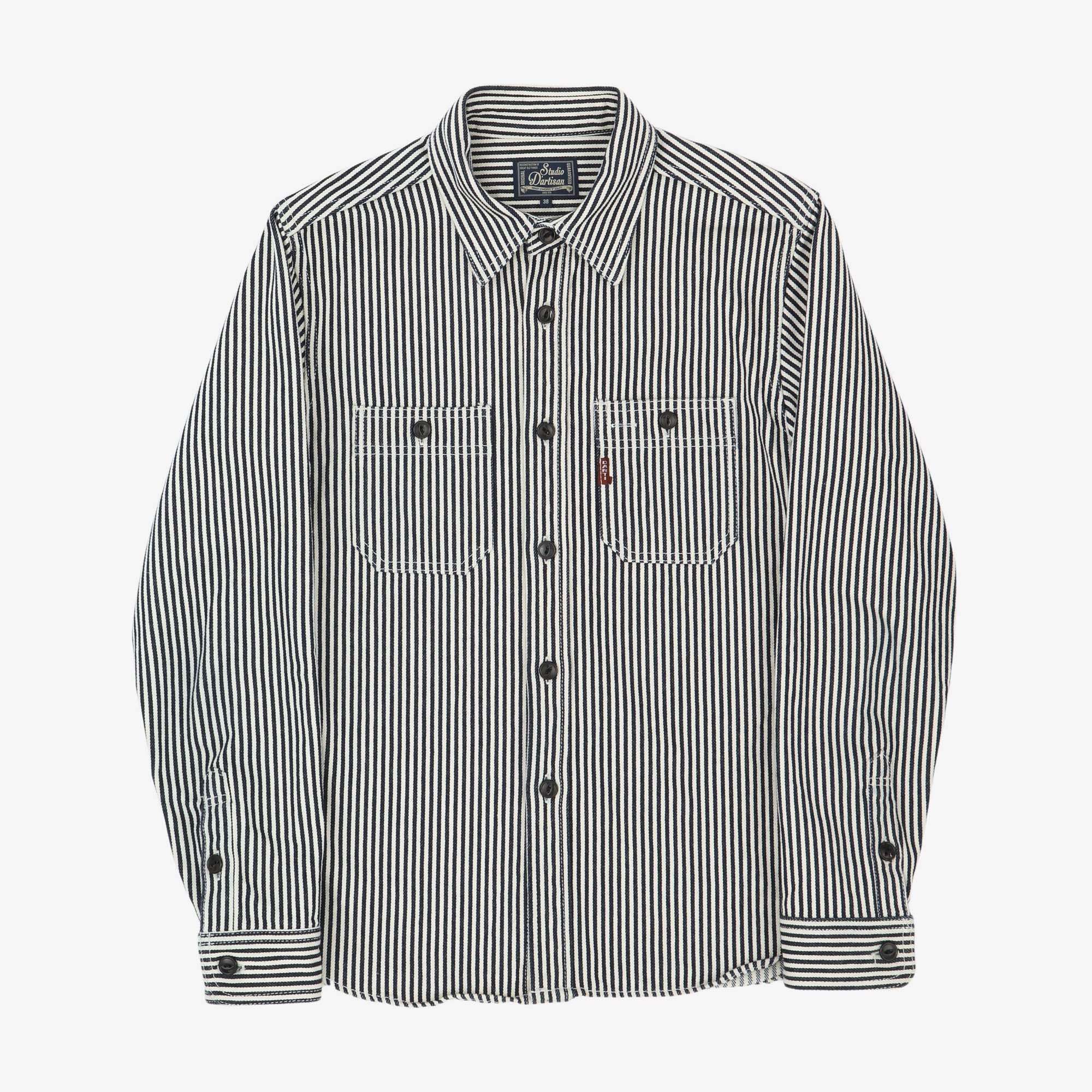 14oz Hickory Stripe Work Shirt