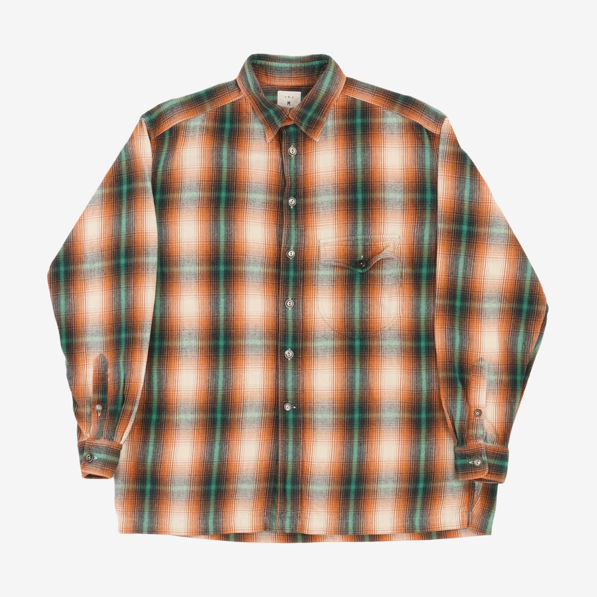 Ombre Plaid Shirt