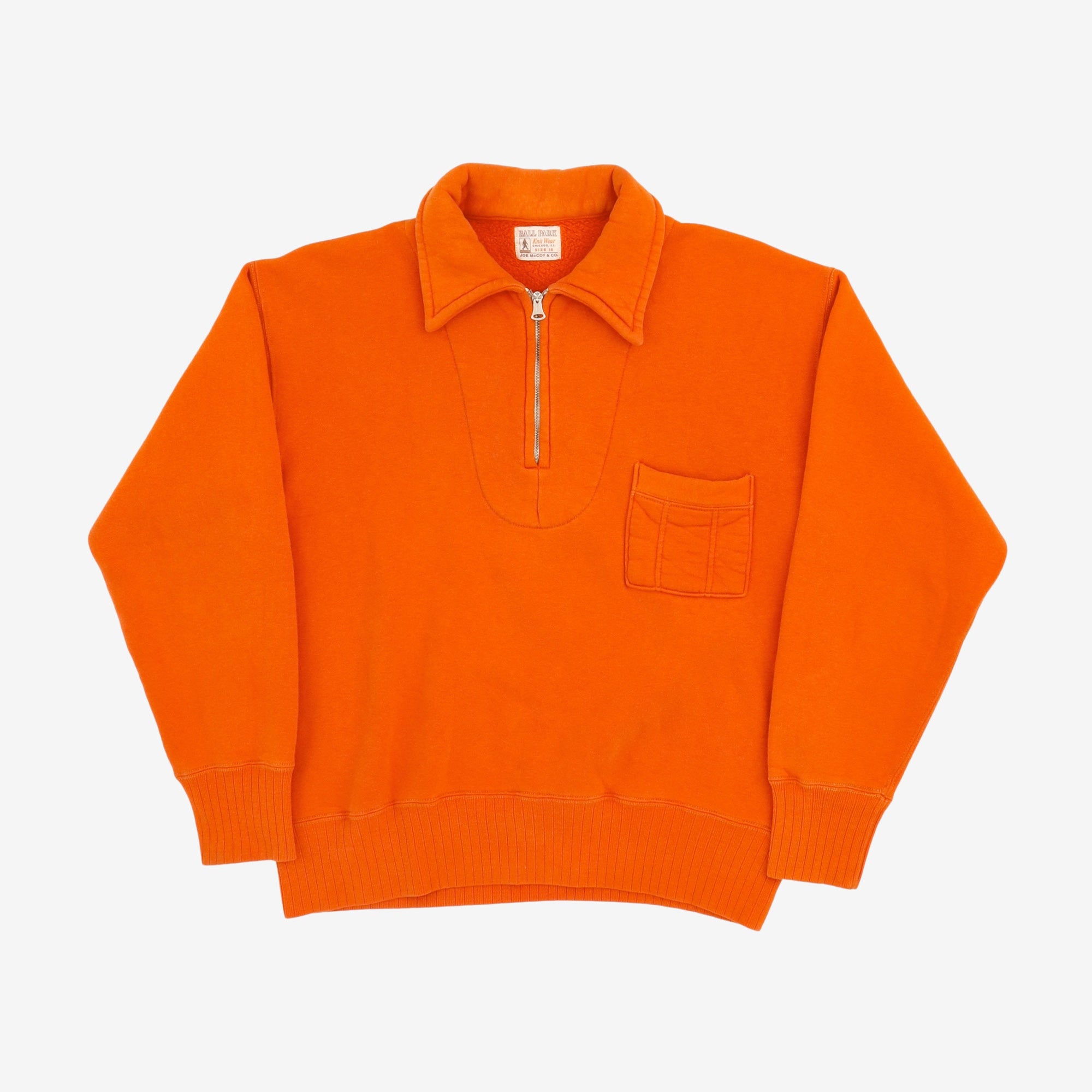 Ball Park Half Zip Sweat