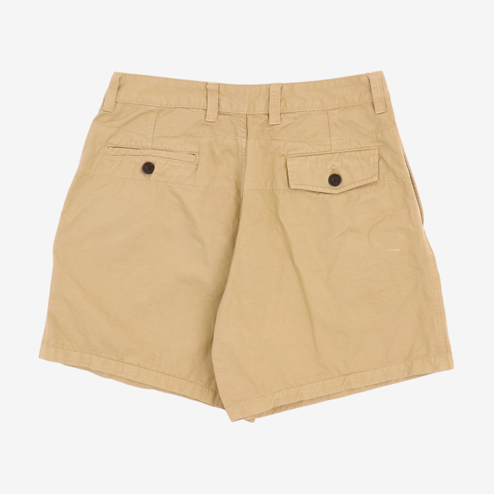 Wide Leg Double Pleat Shorts