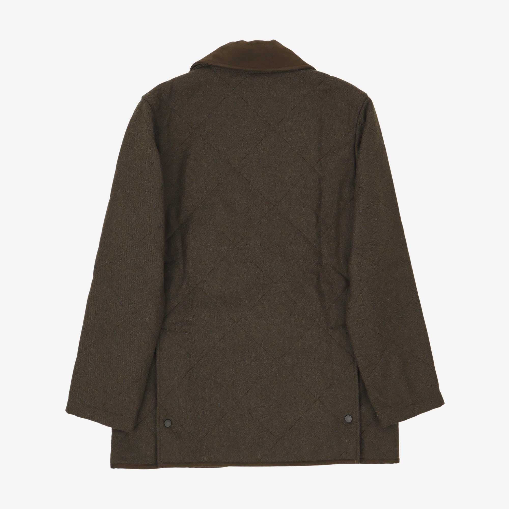 Technical Wool Quilted Coat