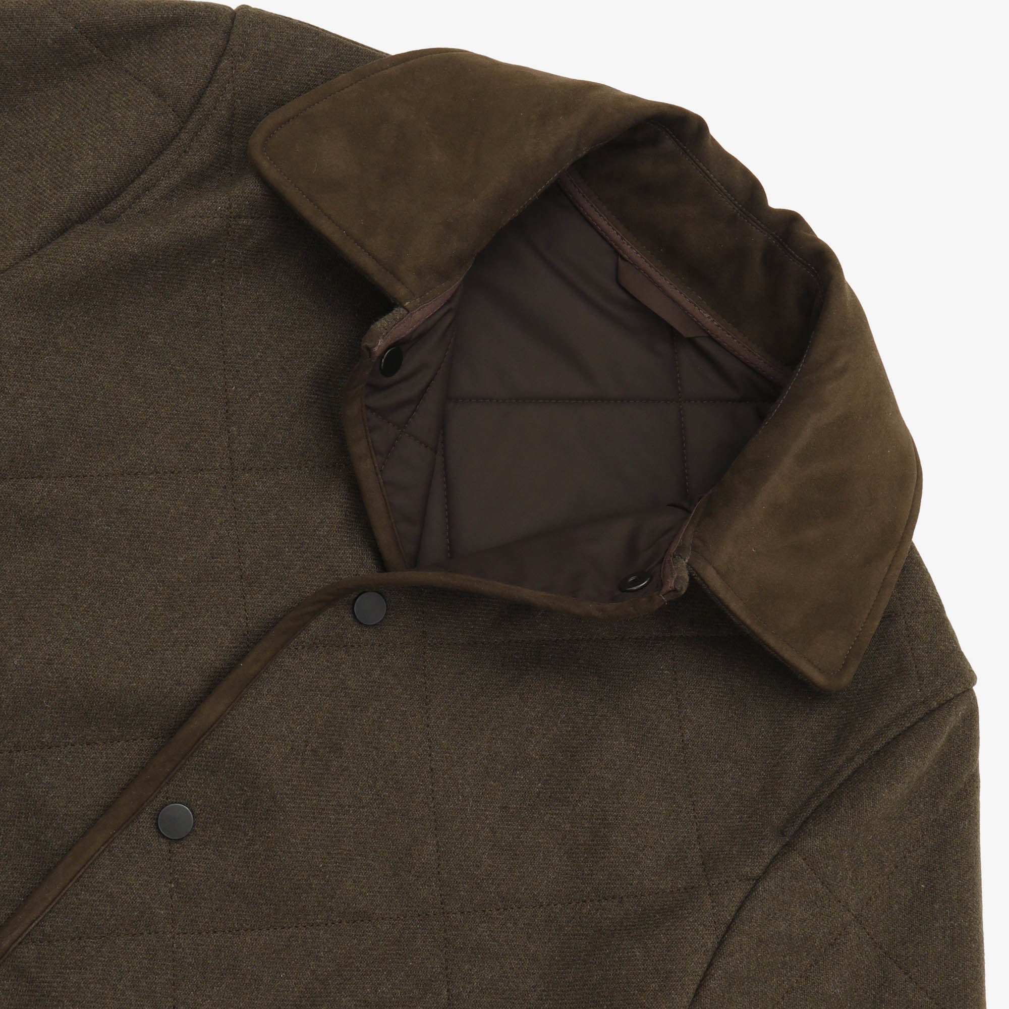 Technical Wool Quilted Coat