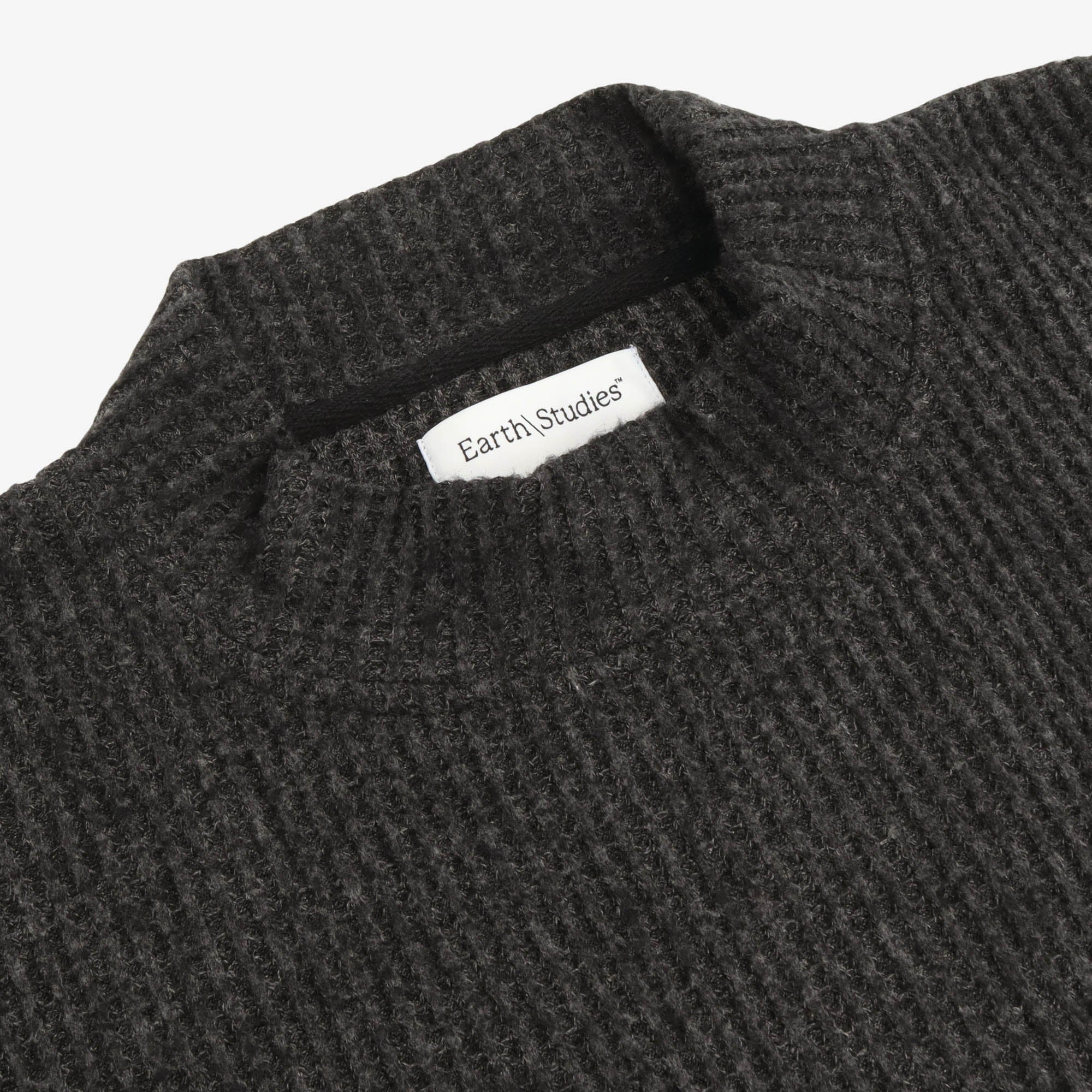 Waffle Knit Mockneck Sweater