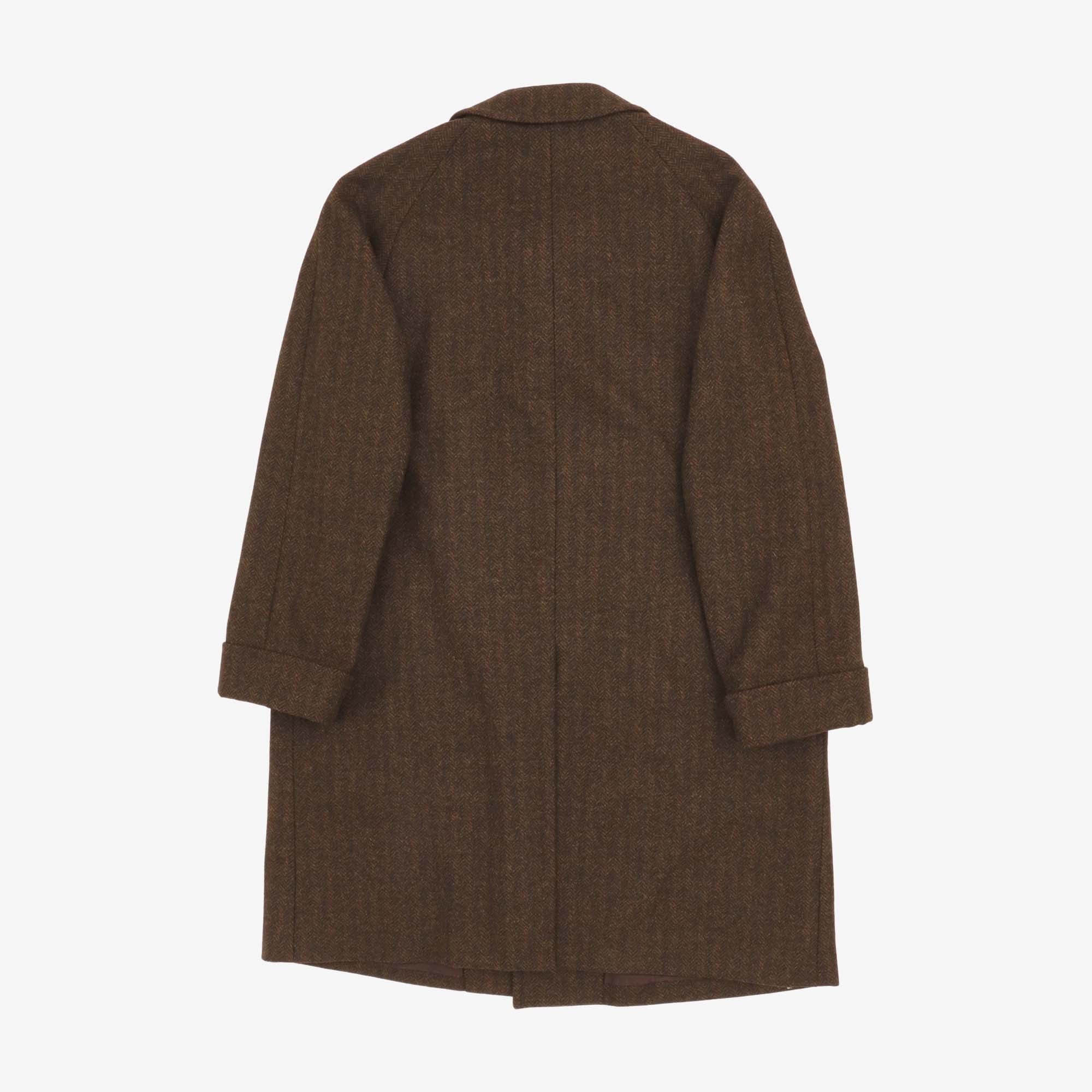 Corb Chevron Tweed Coat