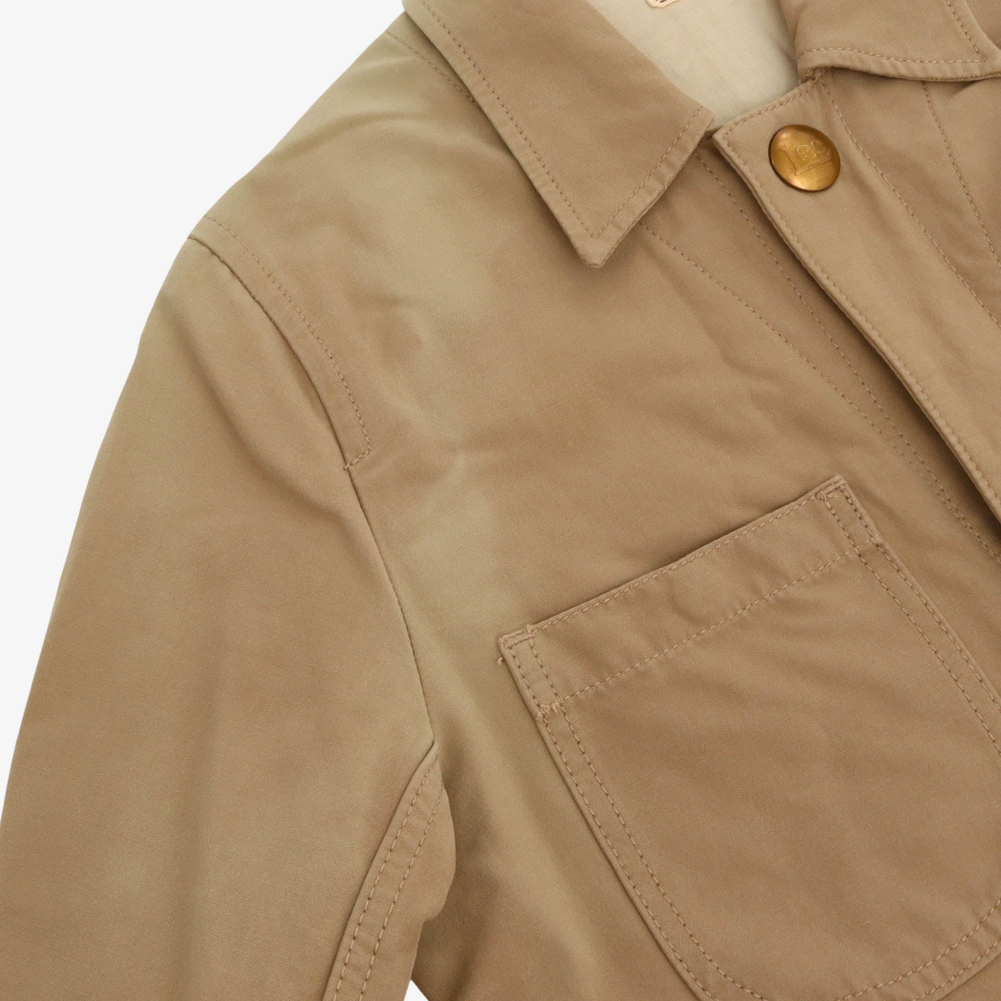 Vintage Back Satin Shop Coat