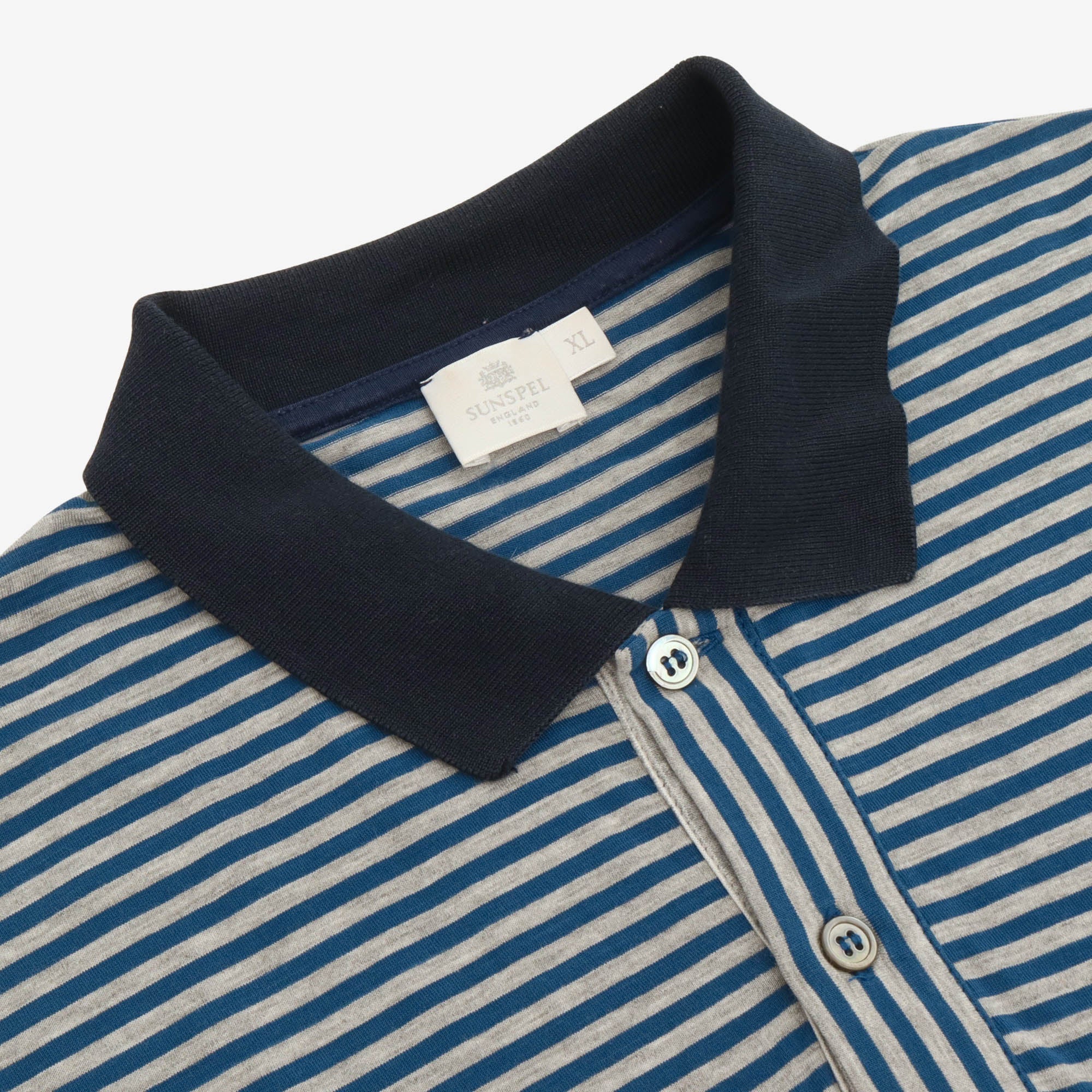 Striped Jersey Polo