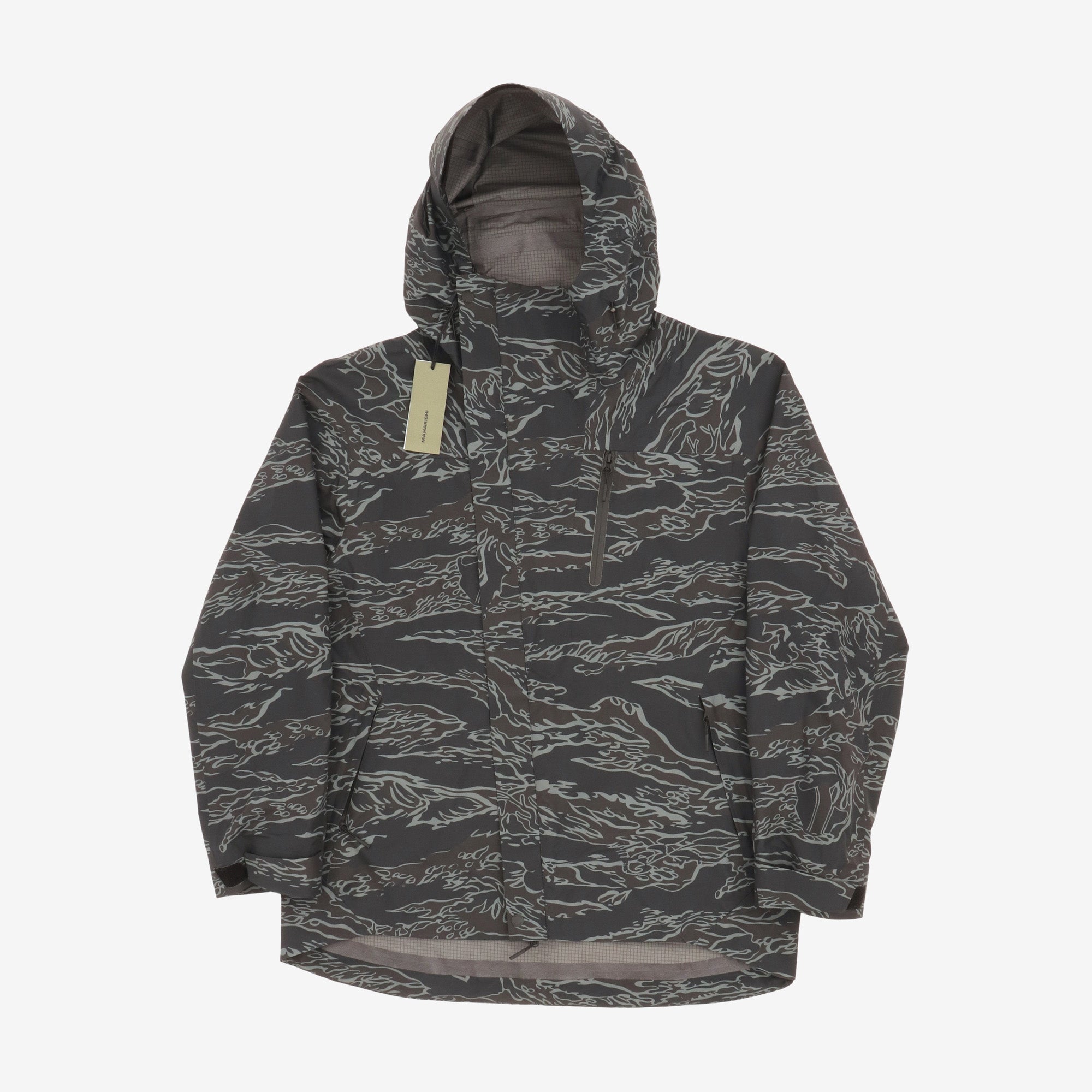7274 Bonsai Tigerstripe Asym Parka