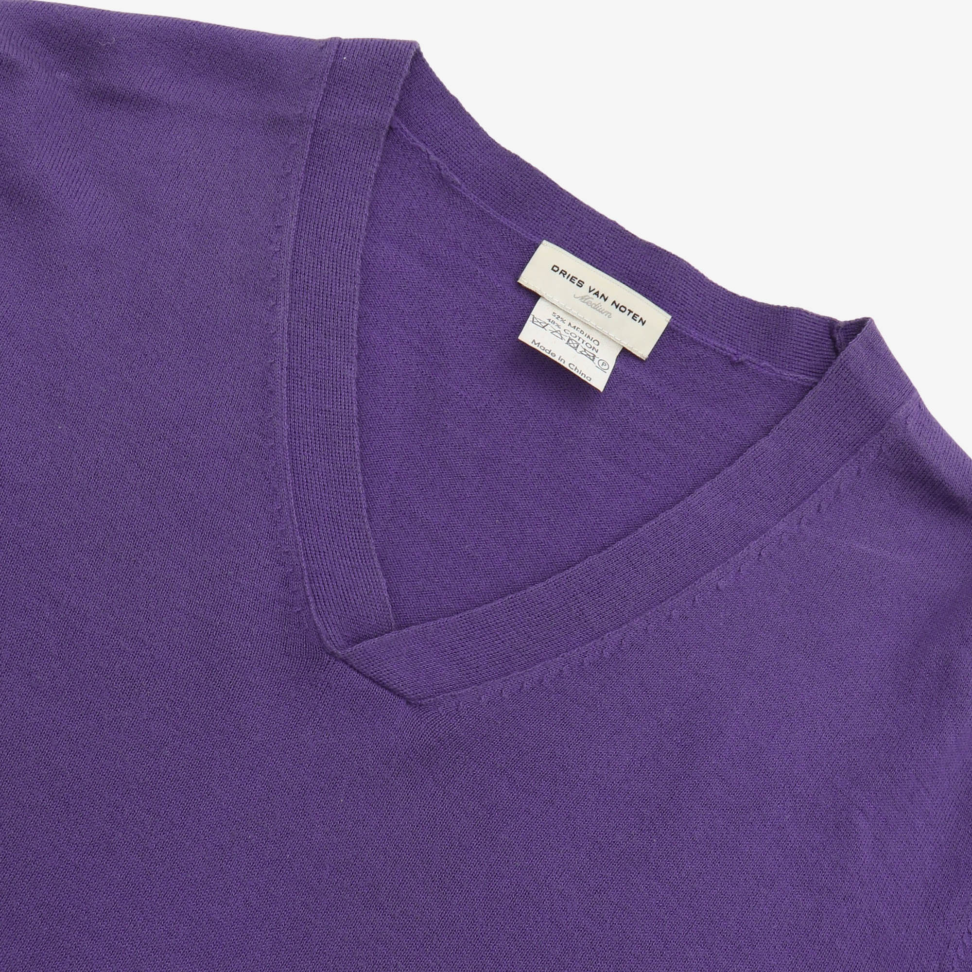Merino Blend V Neck Sweater