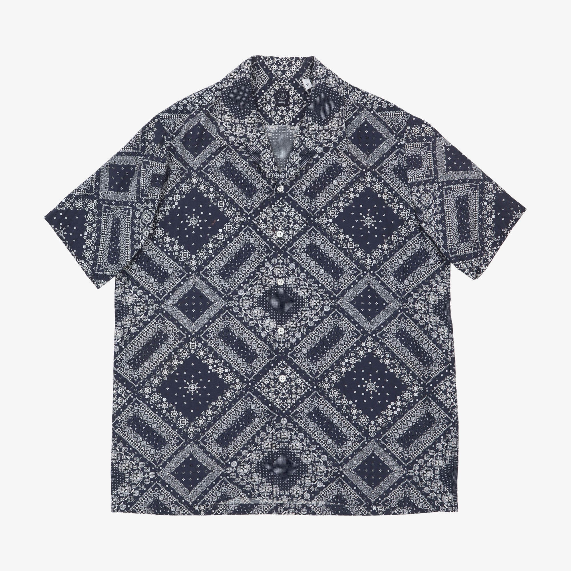 Camp Collar Bandana Shirt