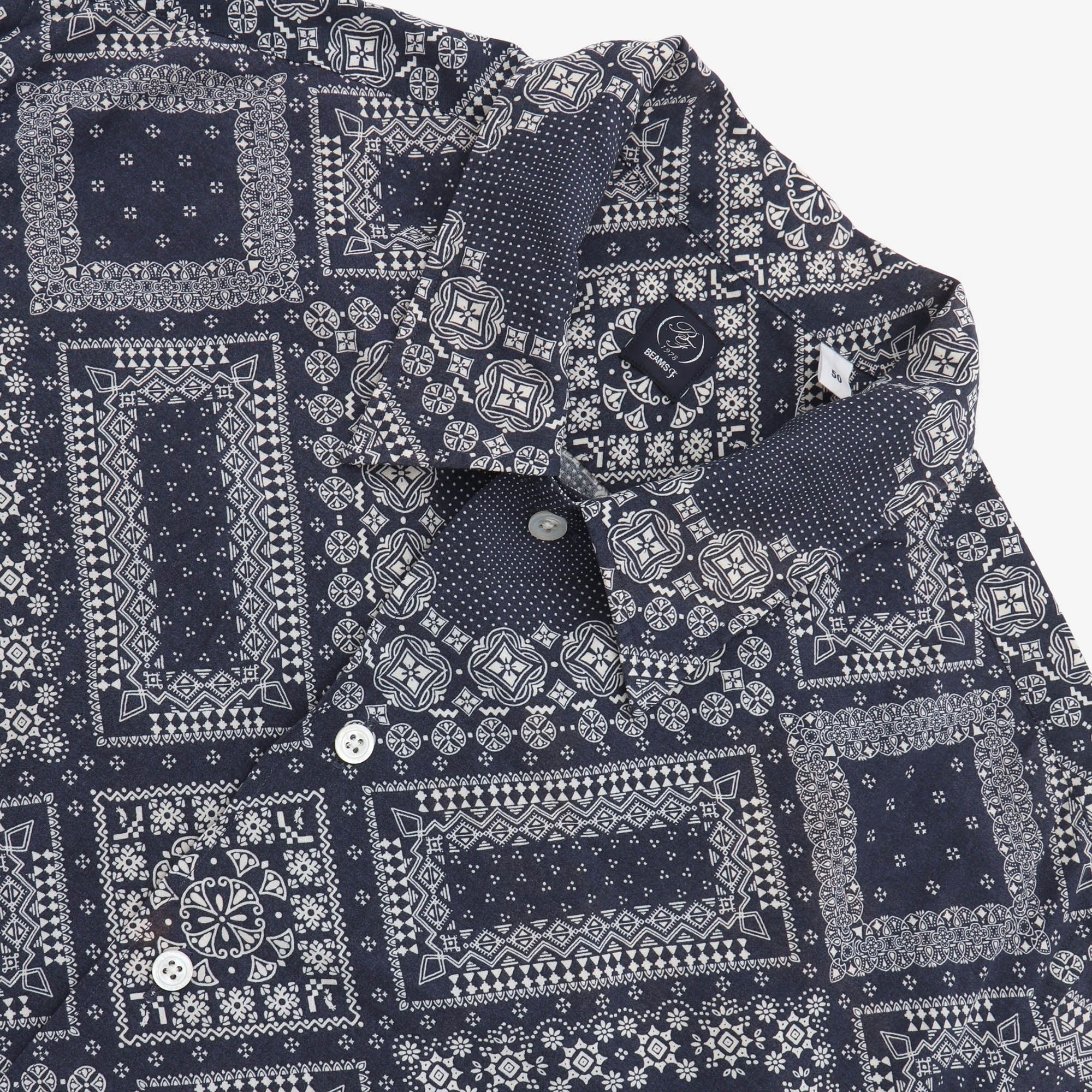 Camp Collar Bandana Shirt