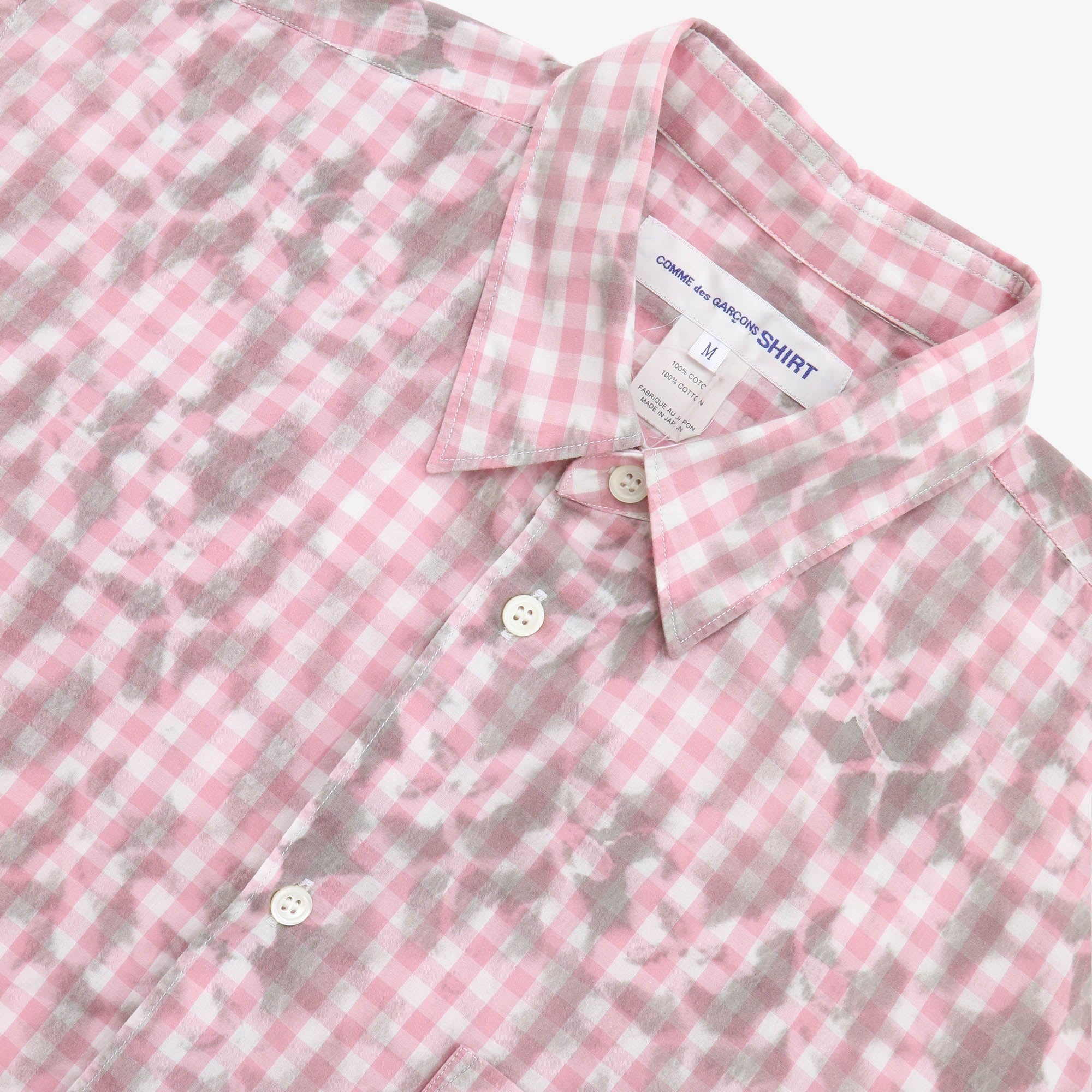 Gingham Leaf Print Shirt