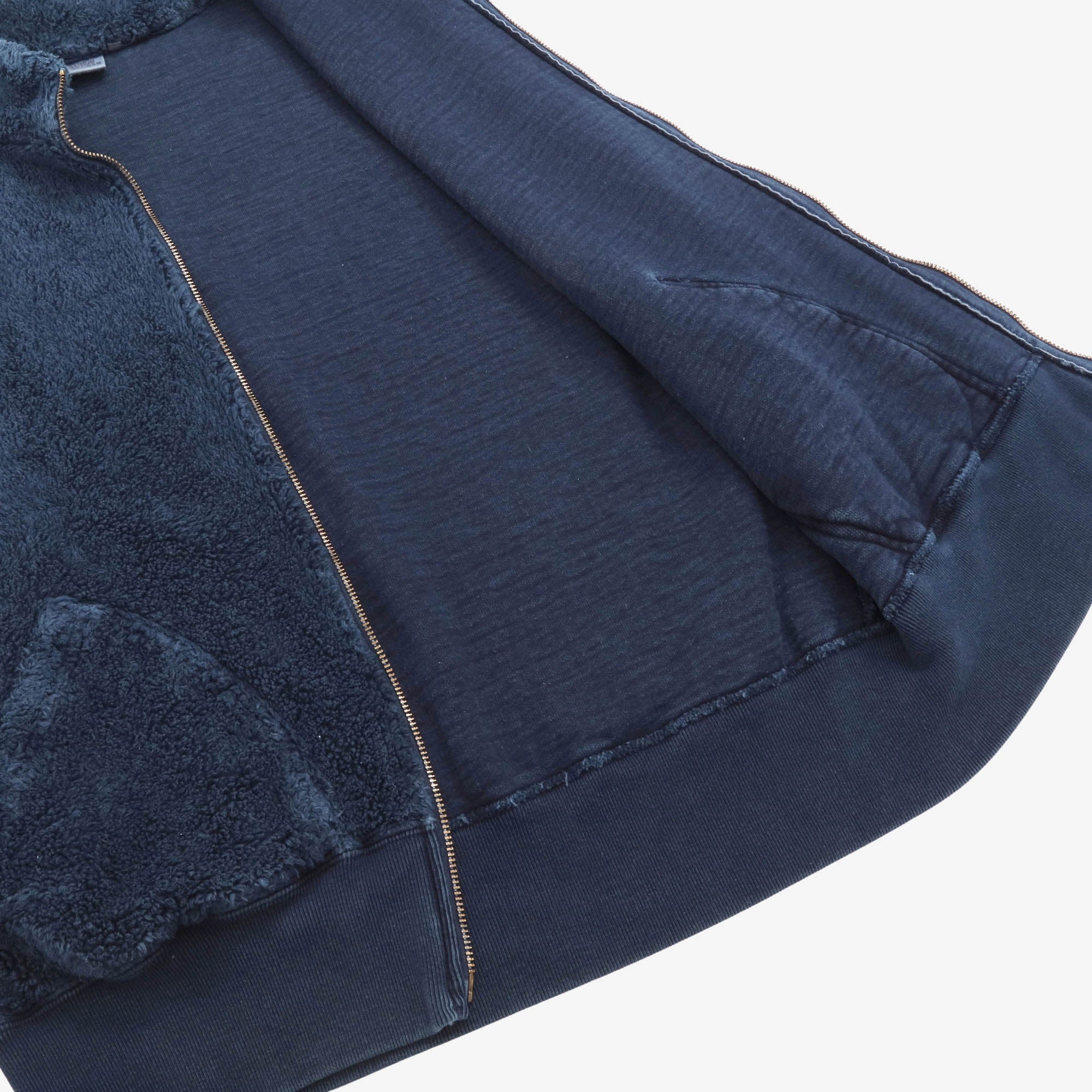 Indigo Dyed Fleece Vest