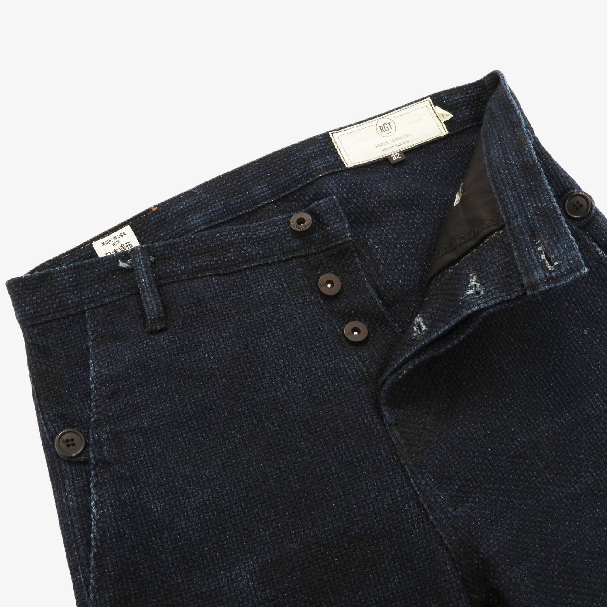 Relaxed Straight Sashiko Work Trouser (32W X 34L)